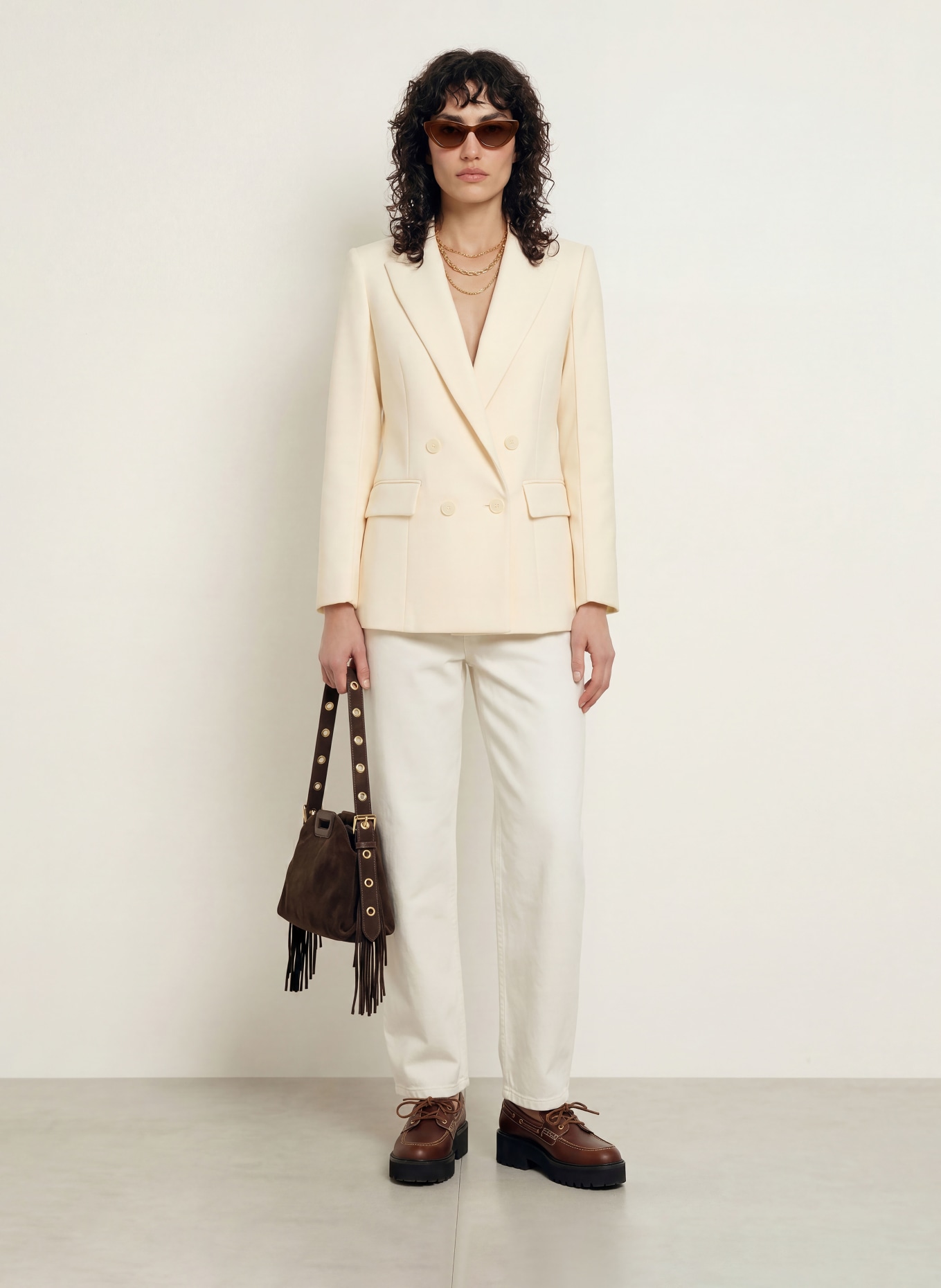 maje Blazer: ECRU