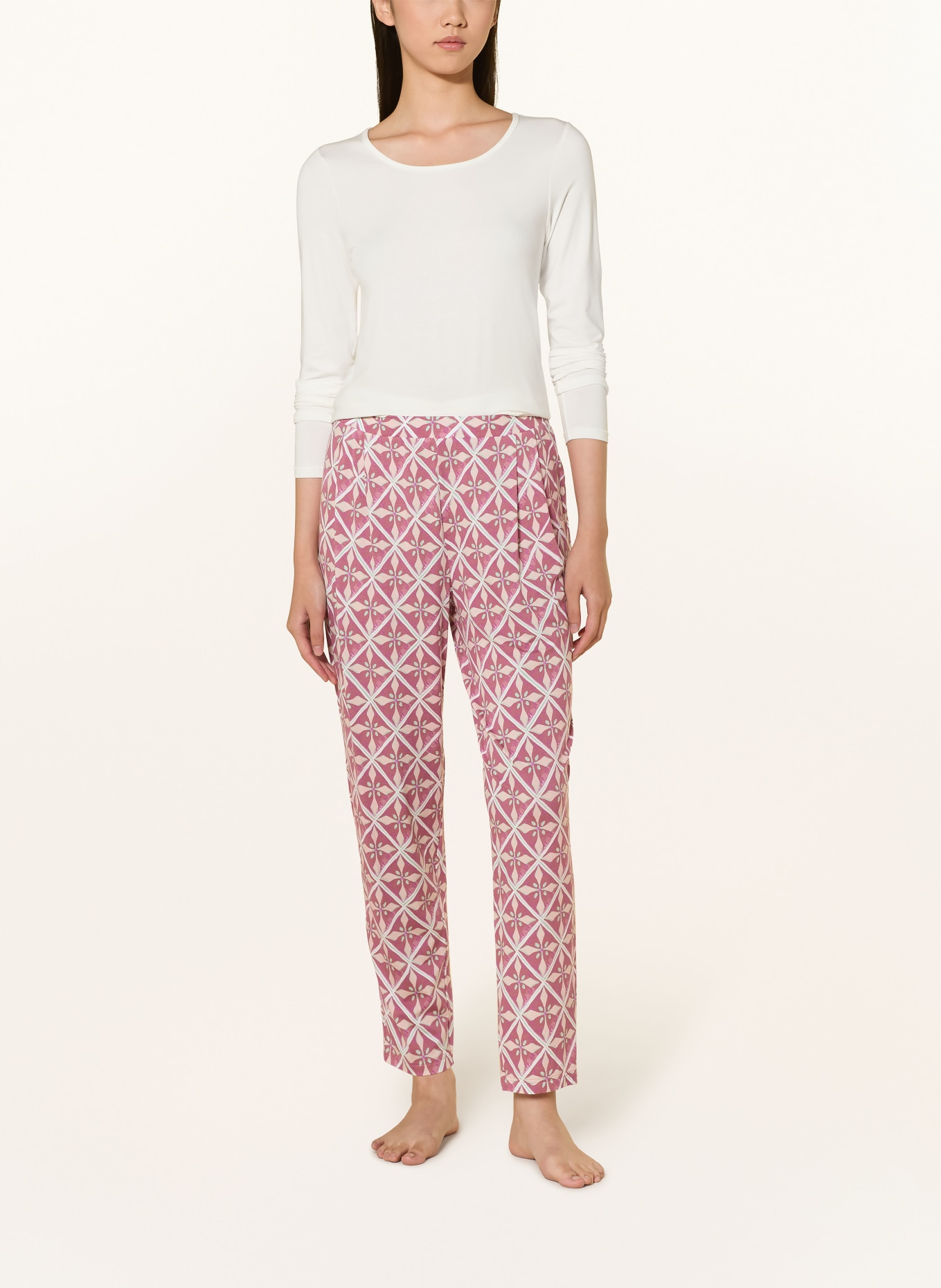 mey Bas de pyjama de la série GEOMETRIC ILLUSION: VIEUX ROSE / LILAS / MENTHE