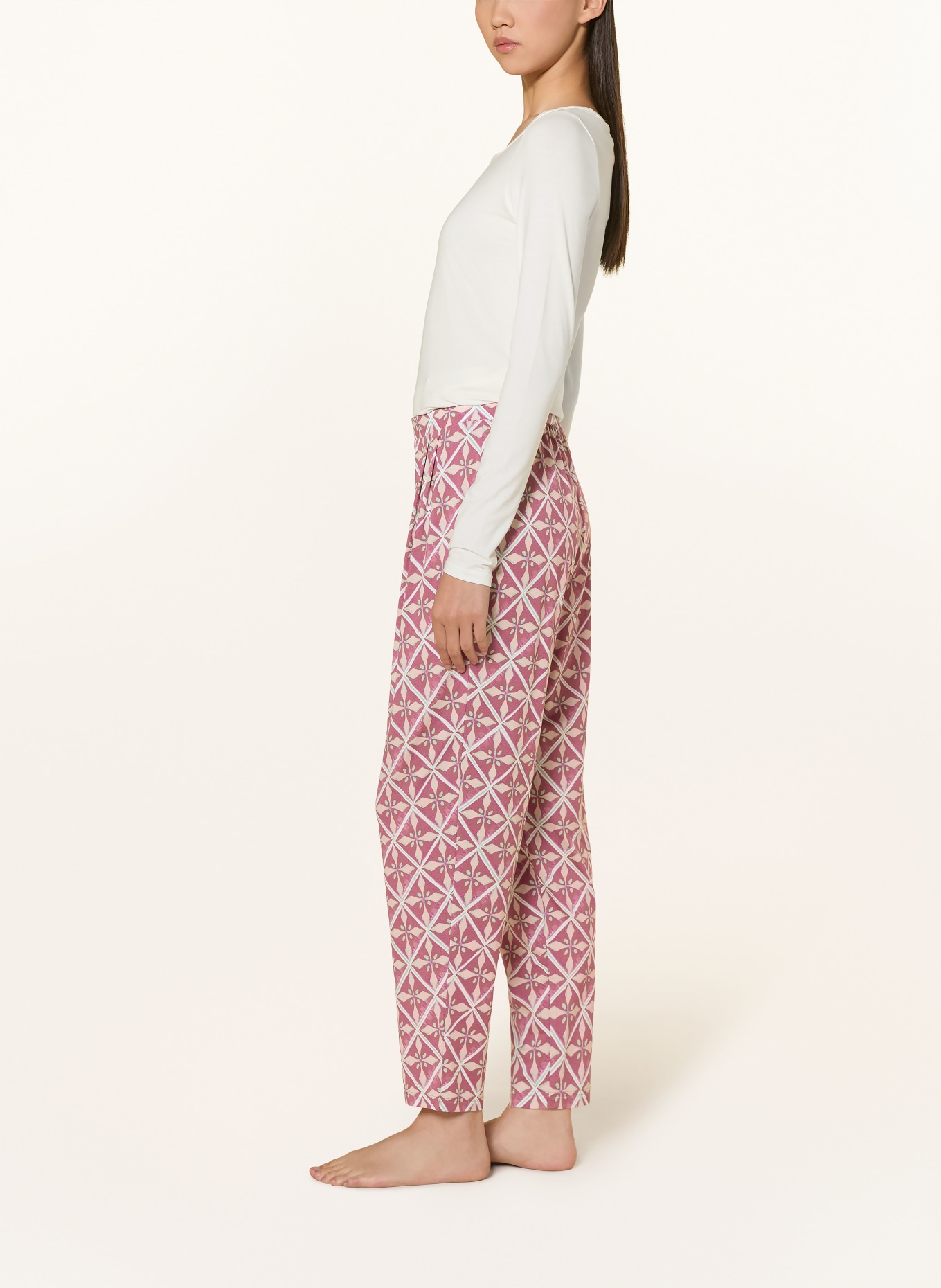mey Bas de pyjama de la série GEOMETRIC ILLUSION: VIEUX ROSE / LILAS / MENTHE