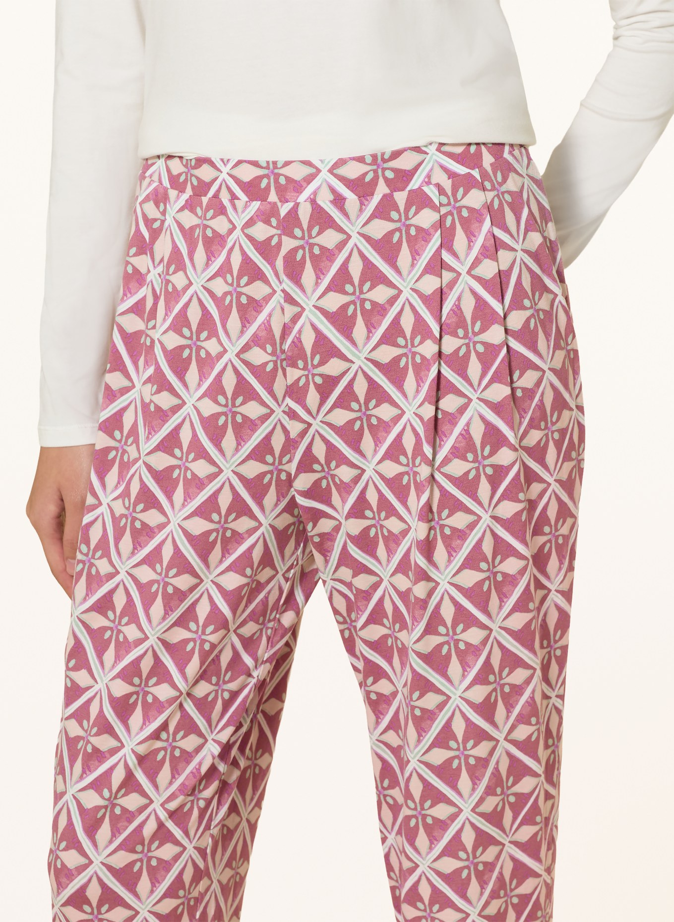 mey Bas de pyjama de la série GEOMETRIC ILLUSION: VIEUX ROSE / LILAS / MENTHE