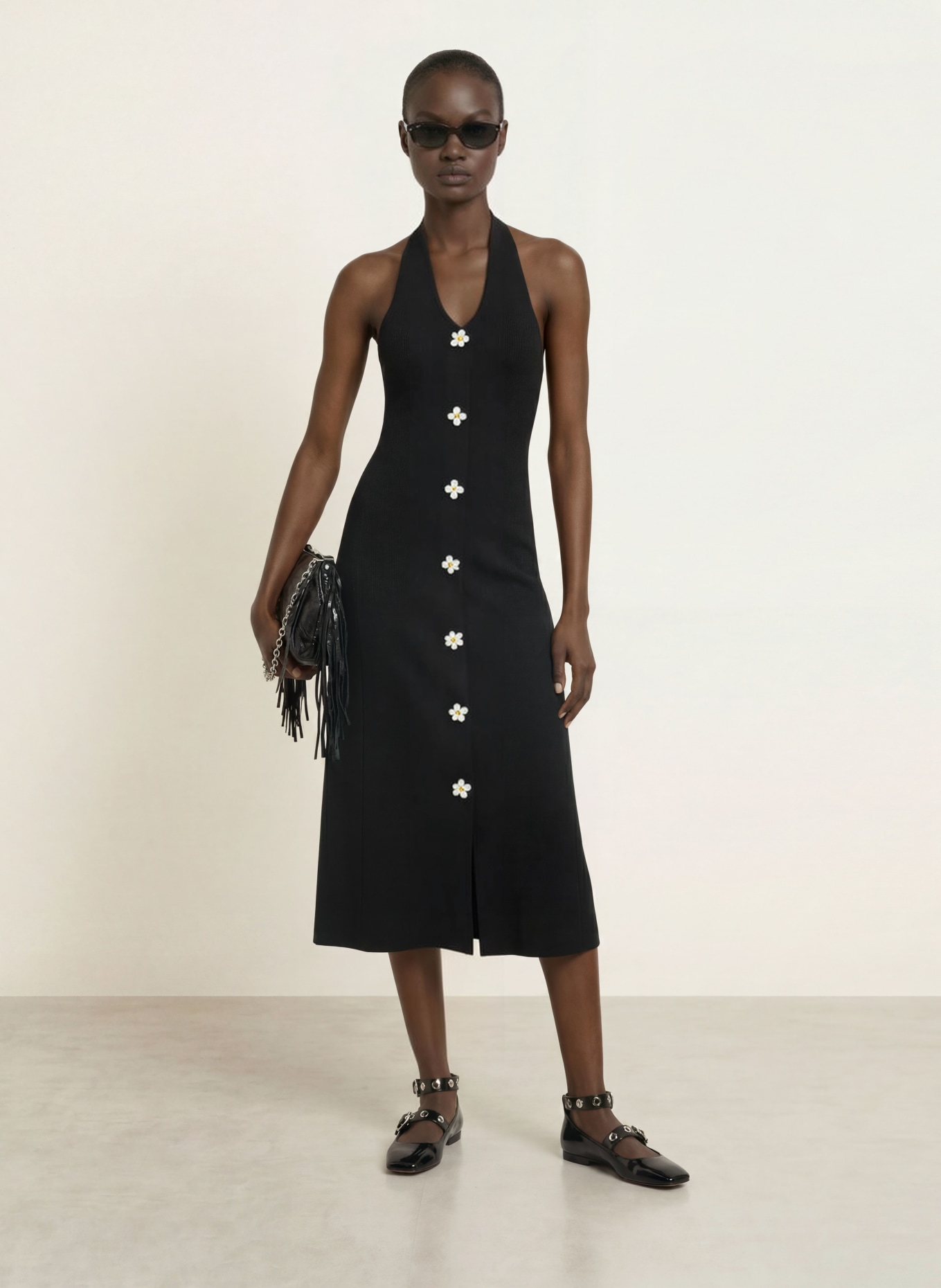 maje Strickkleid: SCHWARZ