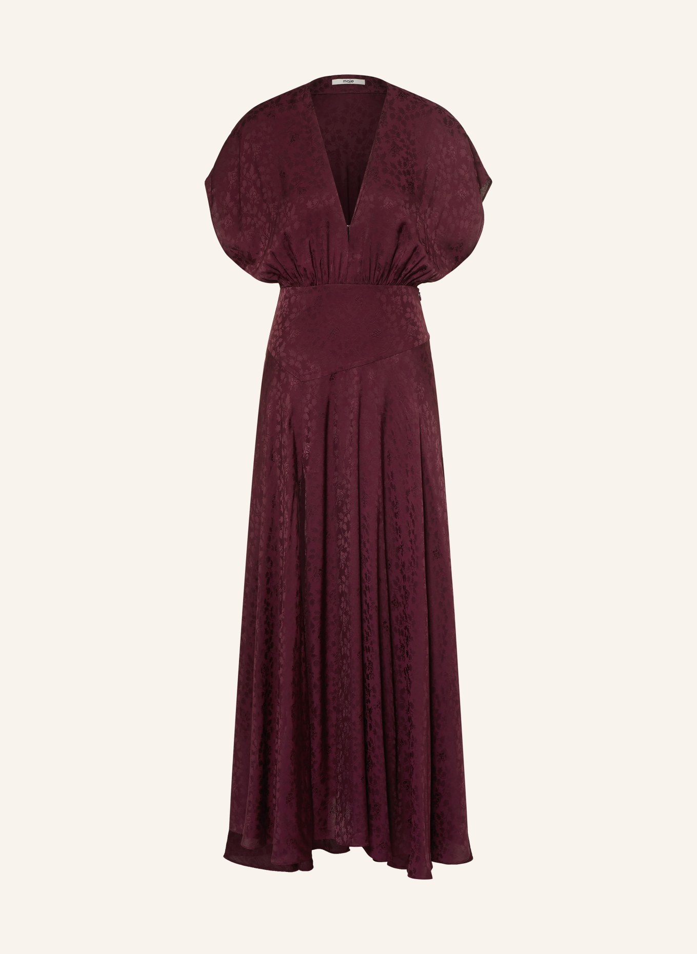 maje Jacquard-Kleid: DUNKELLILA