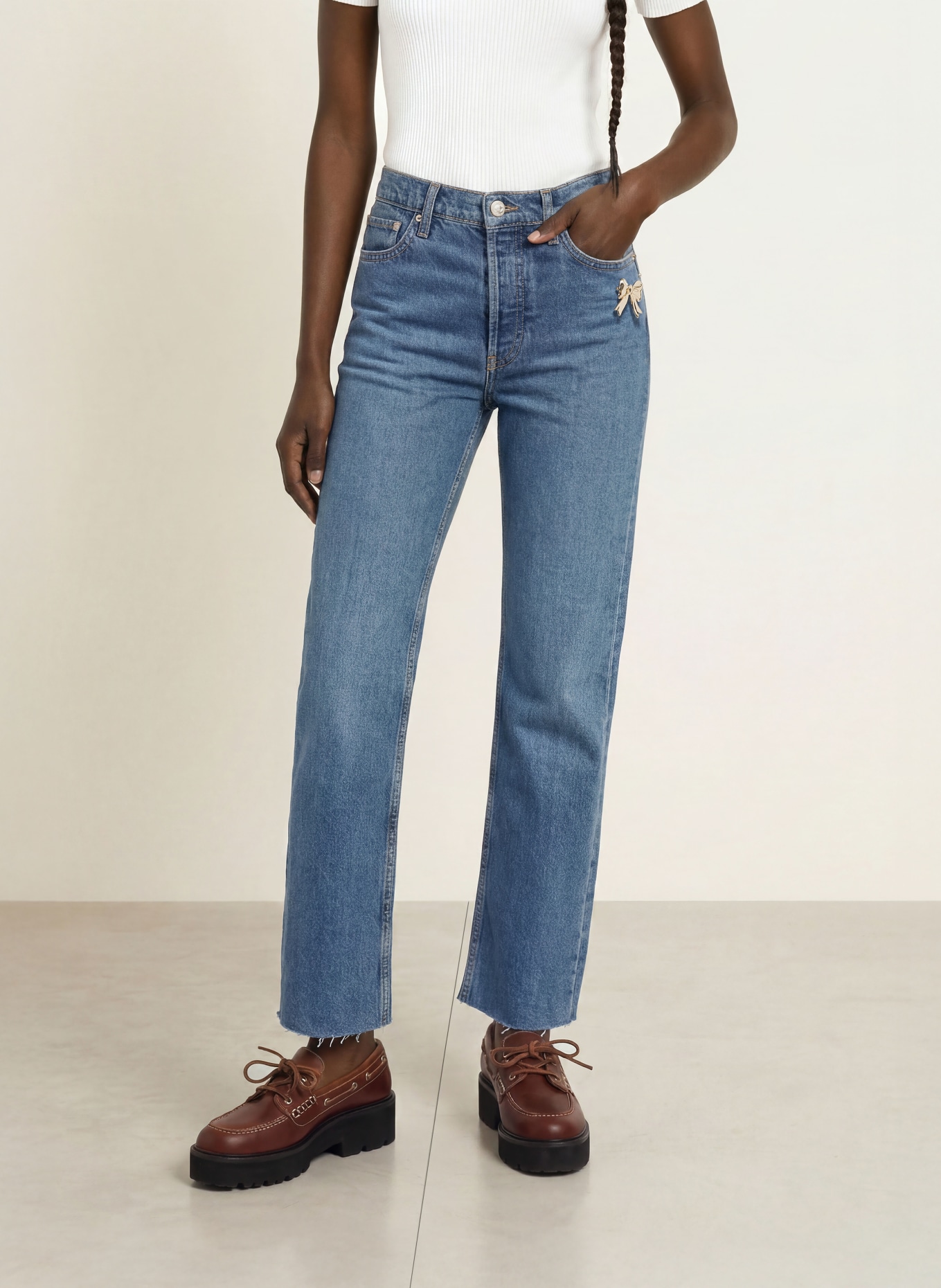 maje Straight Jeans: 0201 BLUE