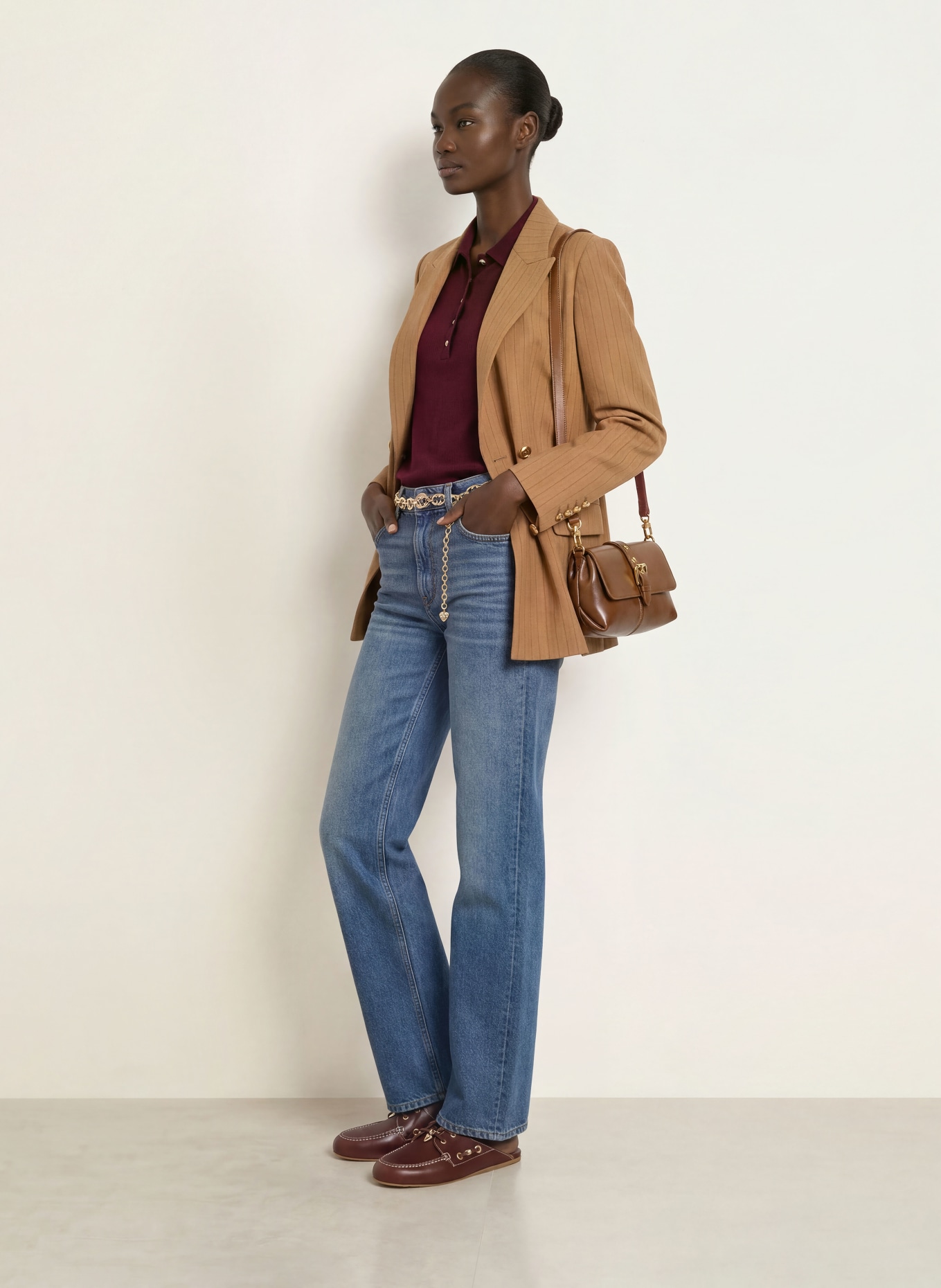 maje Blazer: COGNAC / DUNKELBRAUN