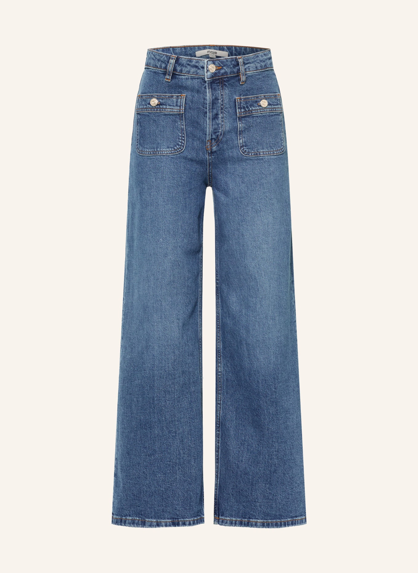 maje Wide Leg Jeans: 0201 BLUE