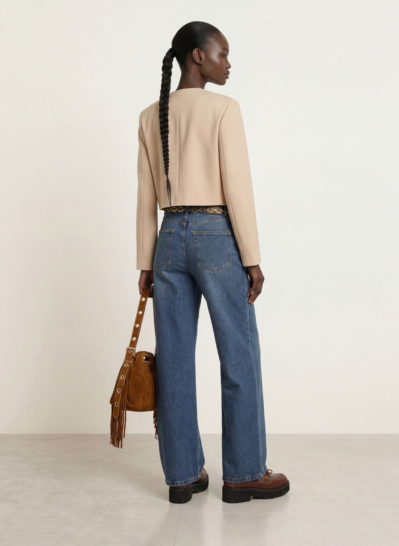 maje Wide Leg Jeans: 0201 BLUE