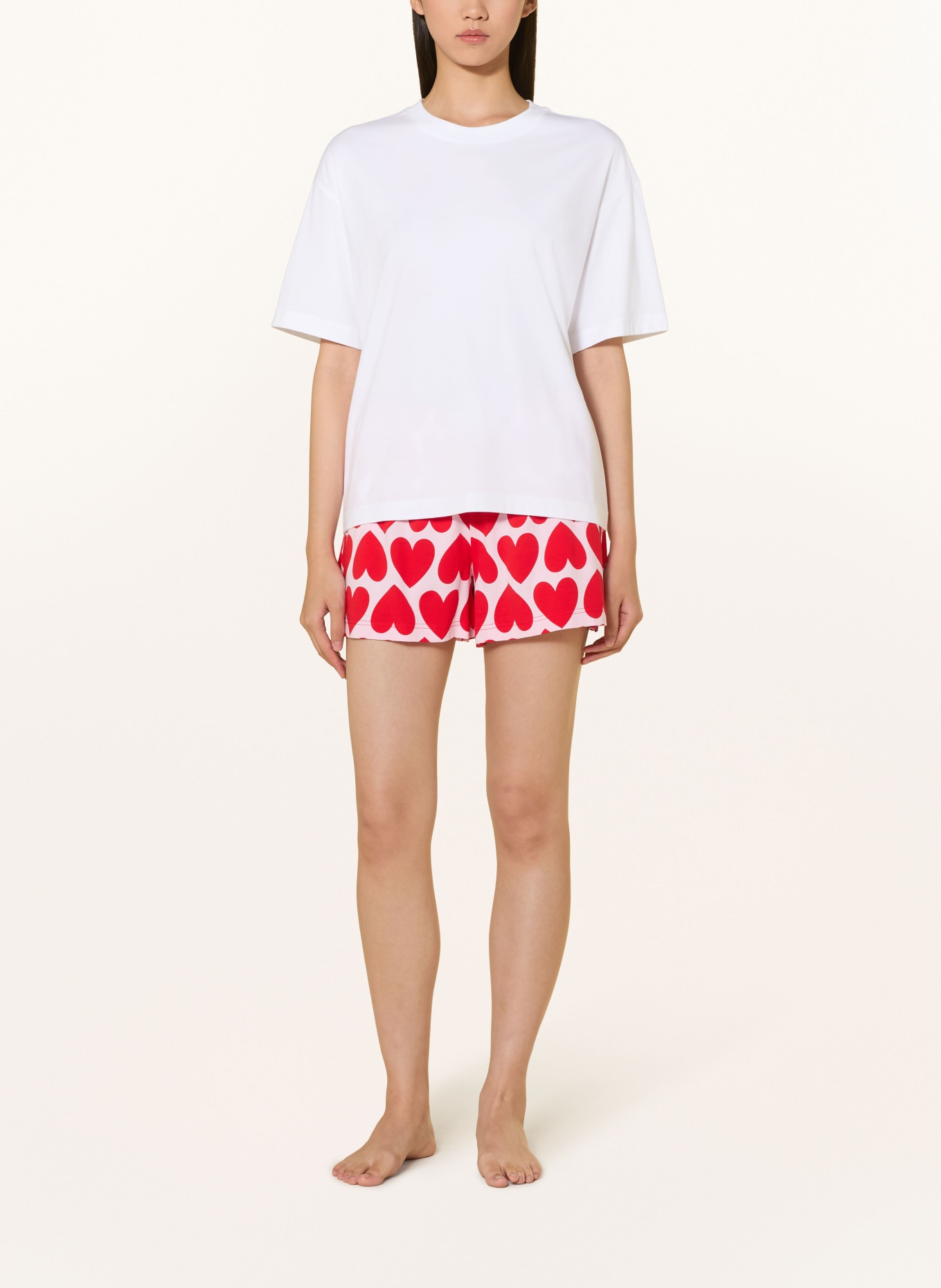 mey SOLID LOVE Pajama shirt Collection: WHITE / PINK / RED