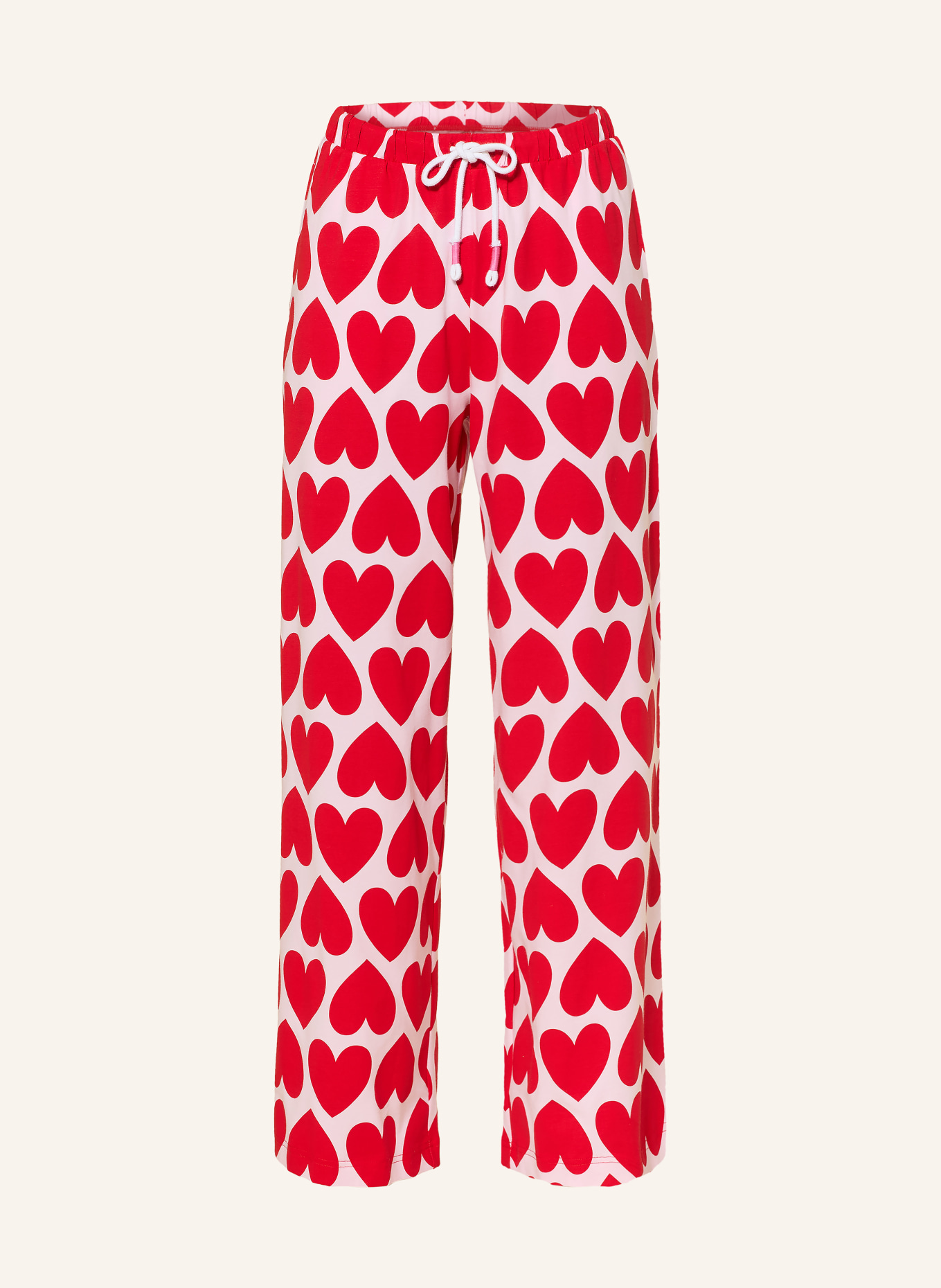 mey SUGAR HEARTS Pajama bottoms Collection: RED / LIGHT PINK