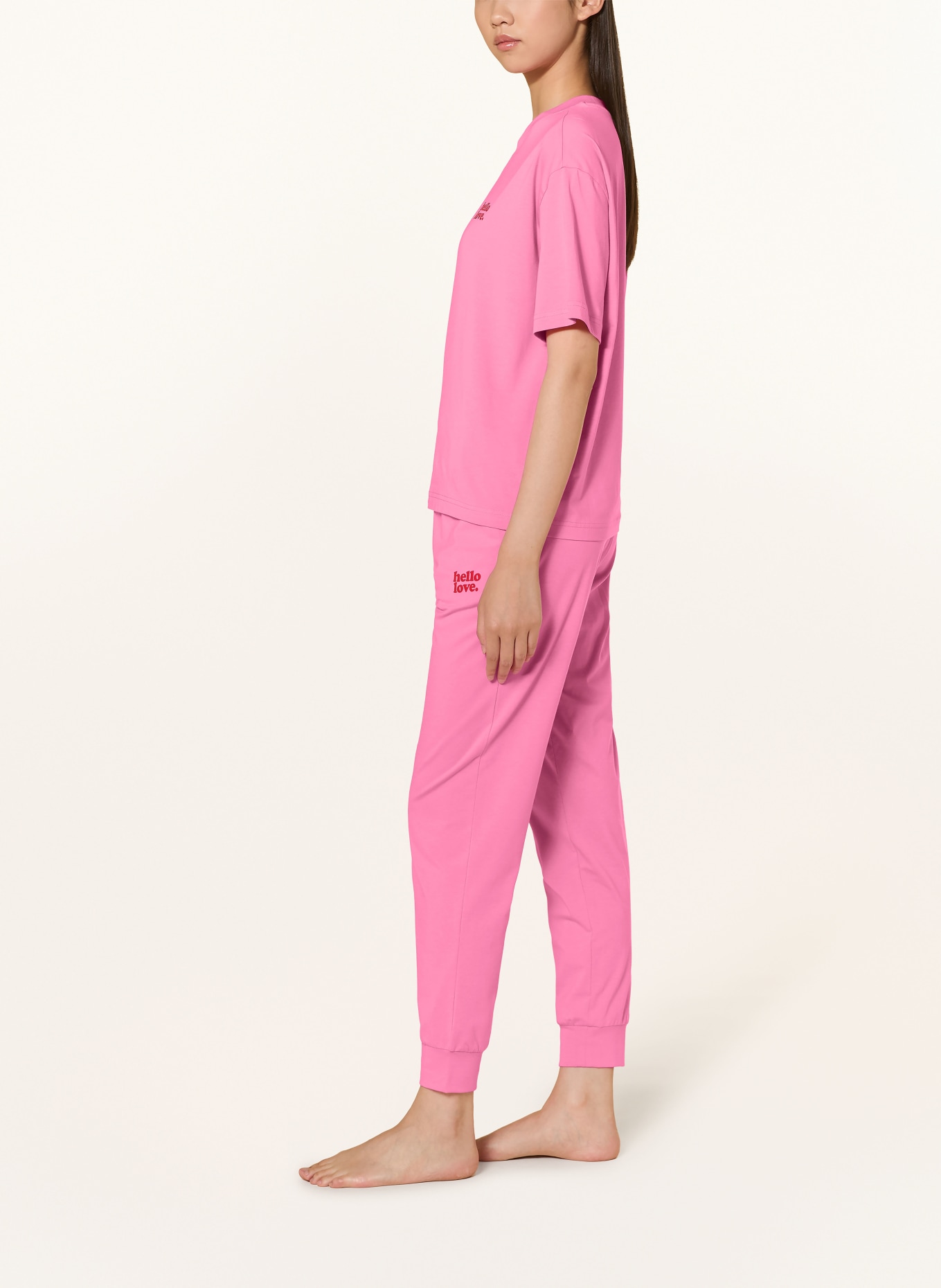 mey SOLID LOVE Series Pajama bottoms: PINK / RED