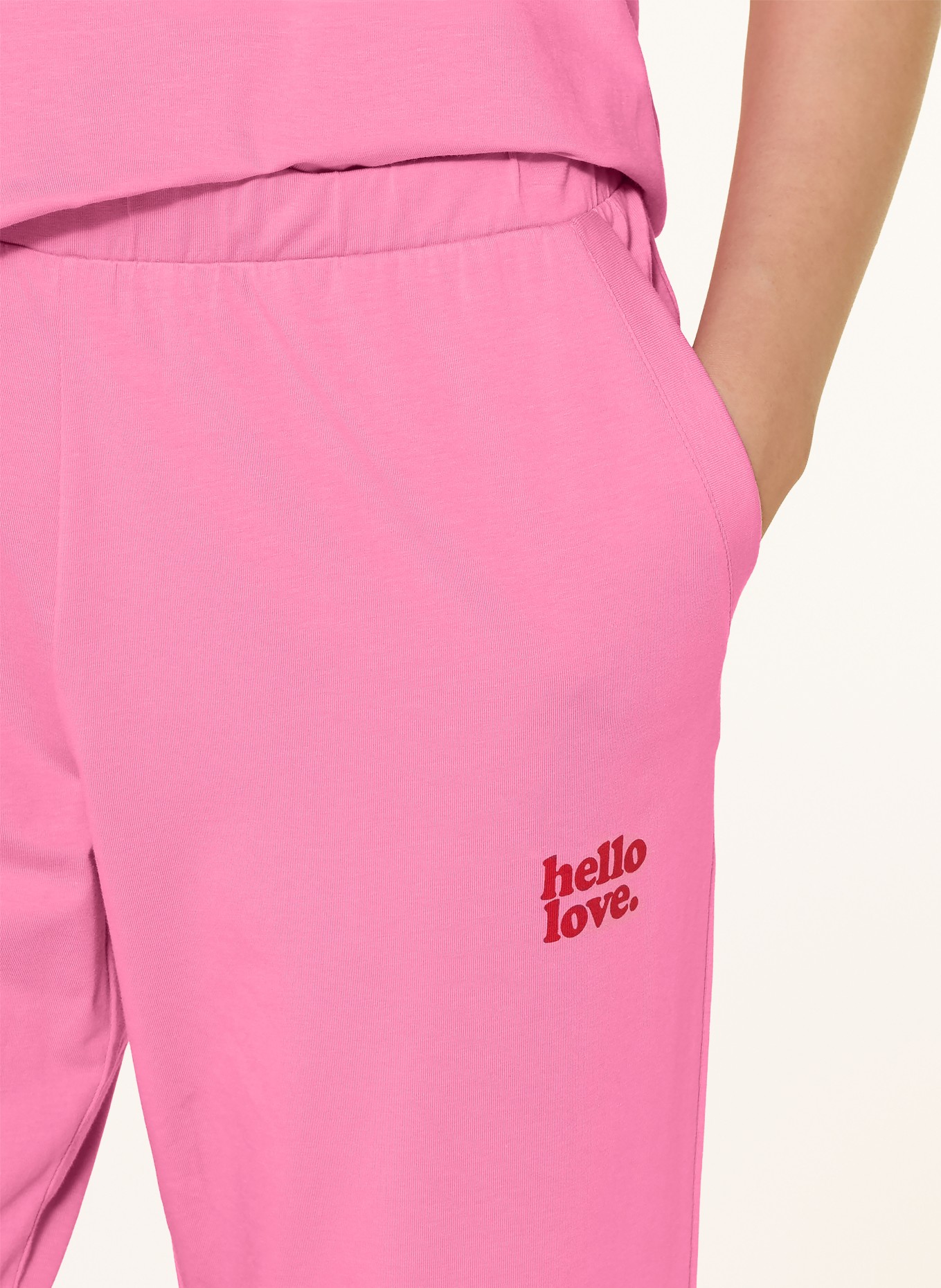 mey SOLID LOVE Series Pajama bottoms: PINK / RED