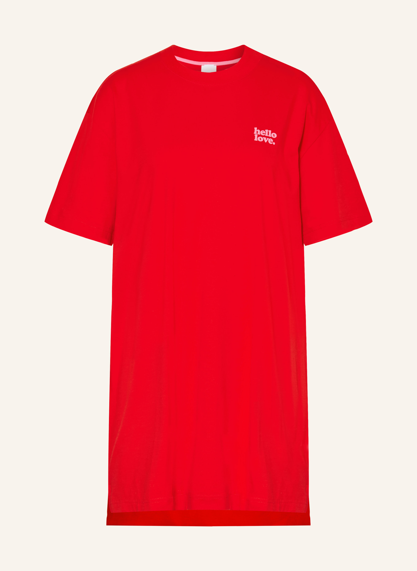 mey Chemise de nuit de la gamme SOLID LOVE: ROUGE