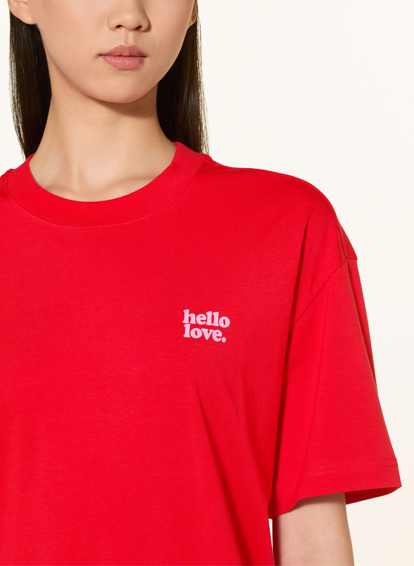 mey Chemise de nuit de la gamme SOLID LOVE: ROUGE