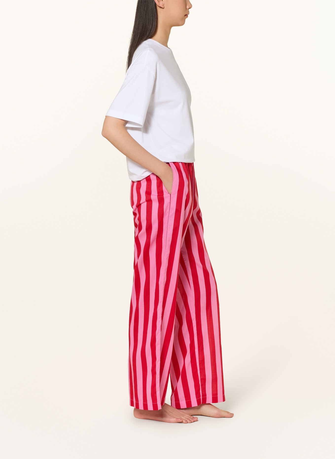 mey HAPPY STRIPES Pajama bottoms Collection: PINK / RED