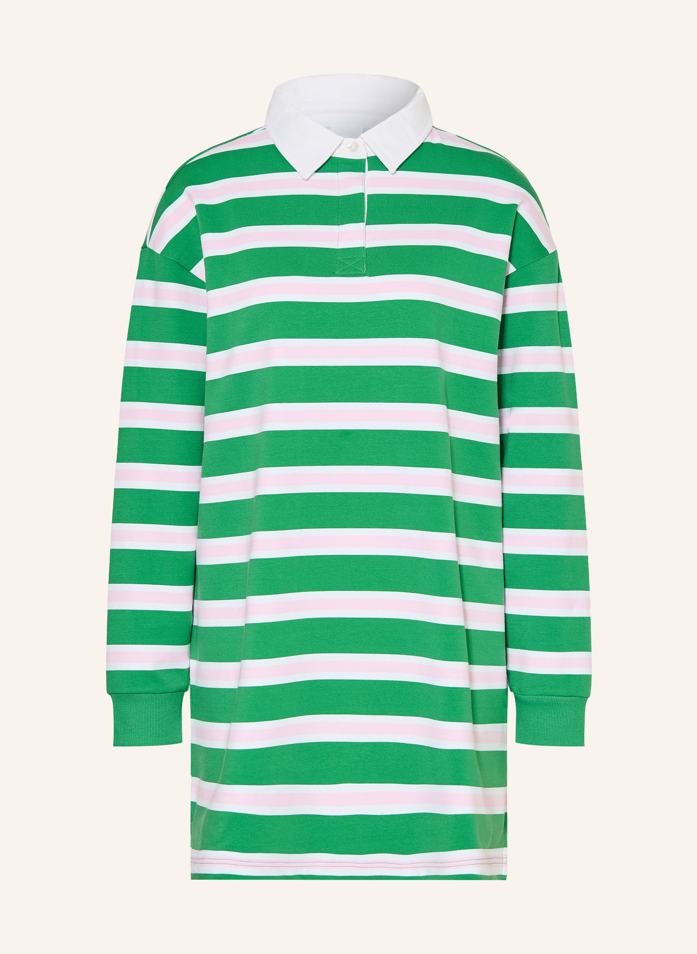 mey TOUCHLINE STRIPES Lounge dress Collection: GREEN / PINK / WHITE