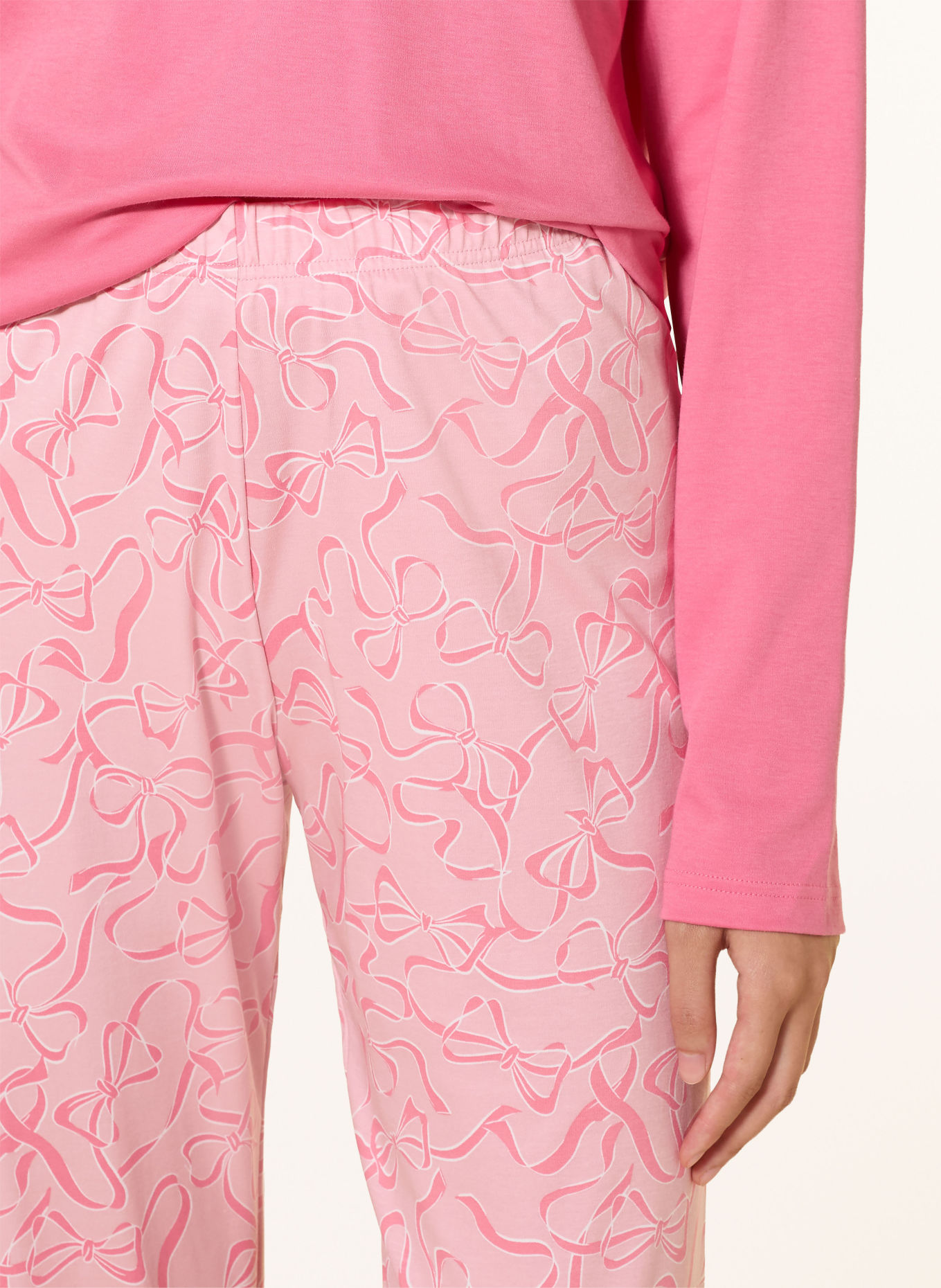 mey Seria de pijamale BERRY LOOPS: ROZ / ROZ DESCHIS / ALB