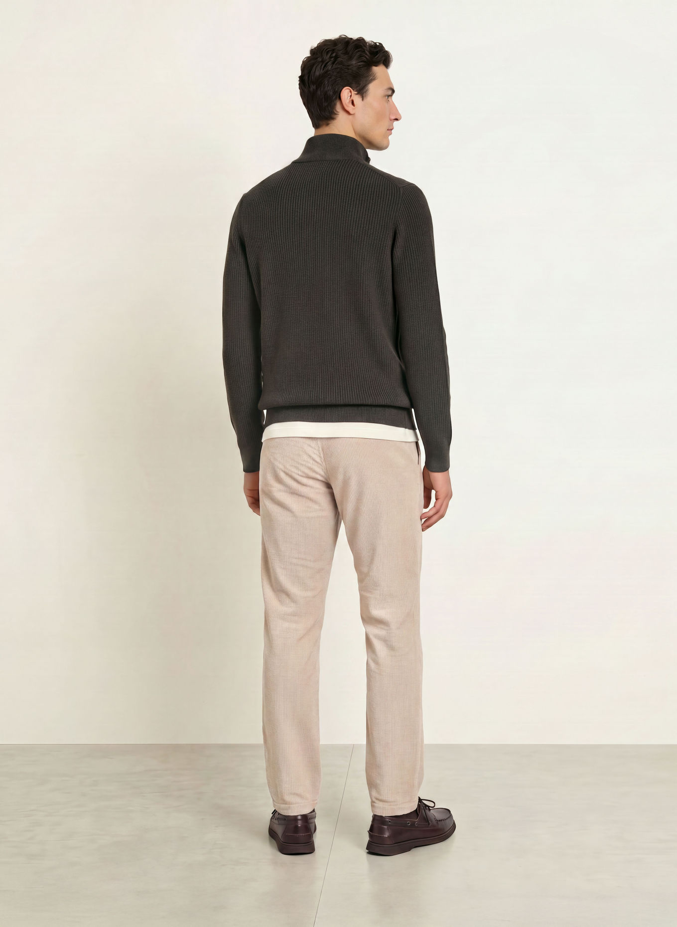 Marc O'Polo OSBY Tapered-Fit Cord Pants: BEIGE