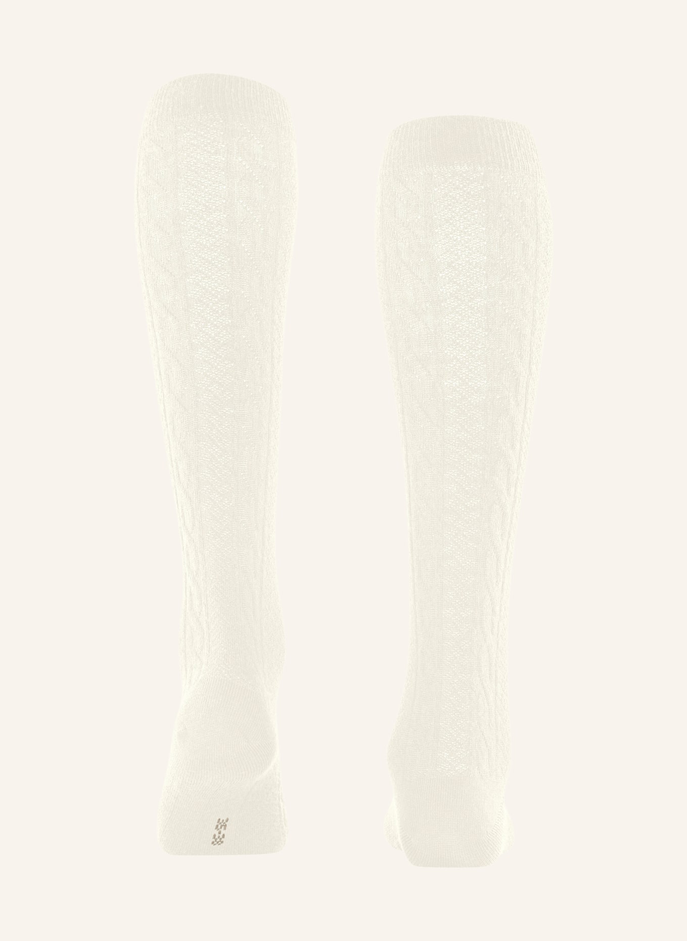 FALKE Mi-bas DECLIVITY en laine mérinos: 2040 off-white