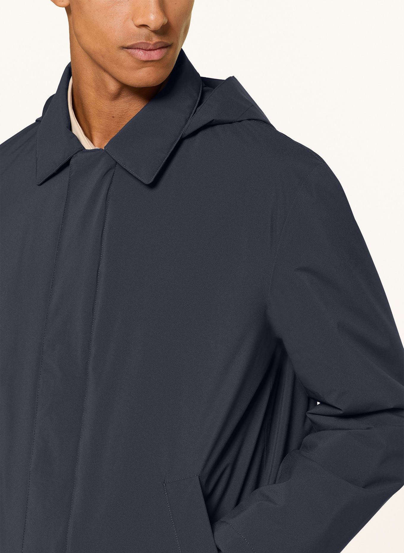 Marc O'Polo Parka mit abnehmbarer Kapuze: DUNKELGRAU