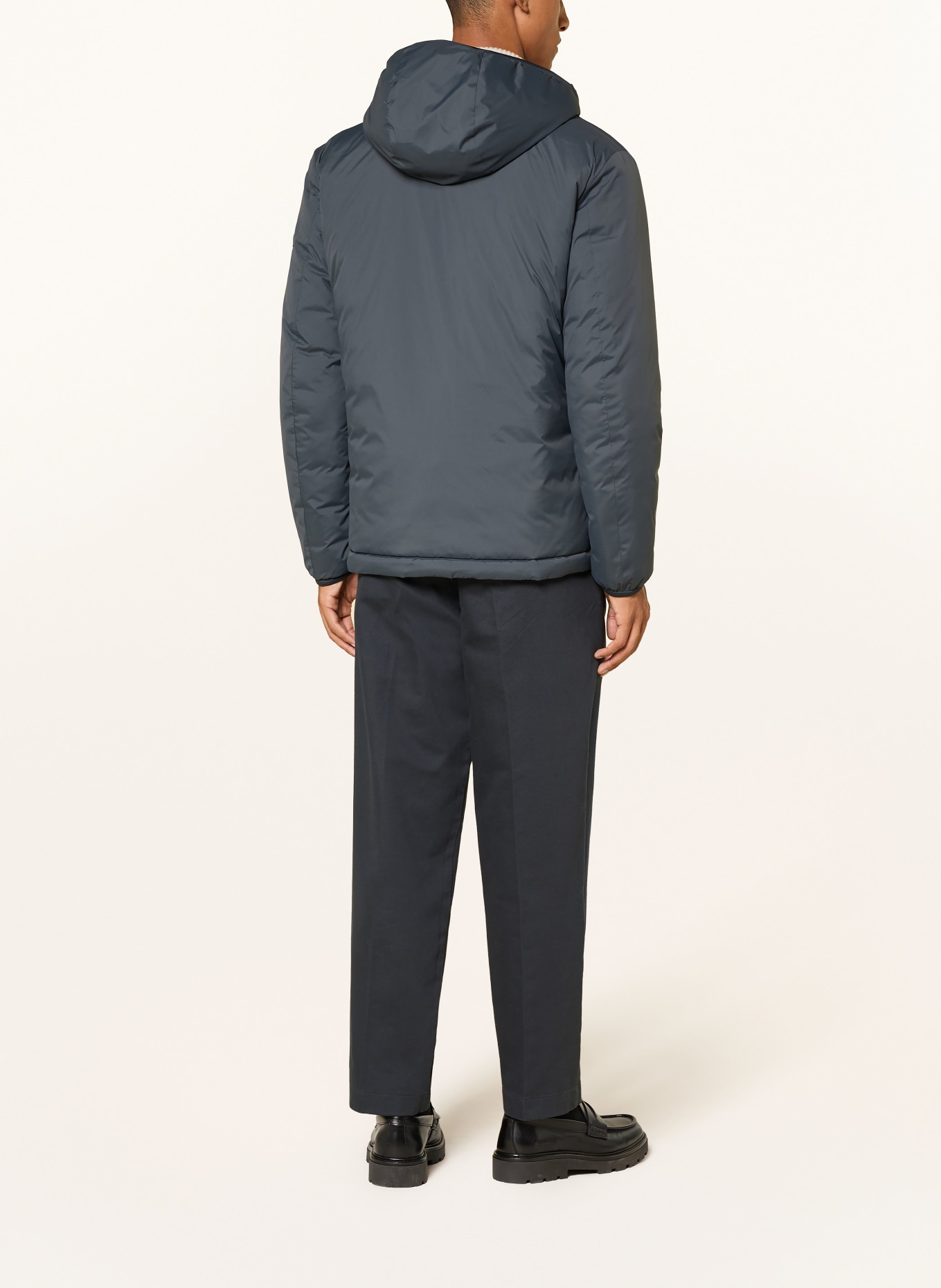 Marc O'Polo Reversible Quilted Jacket: DARK GRAY