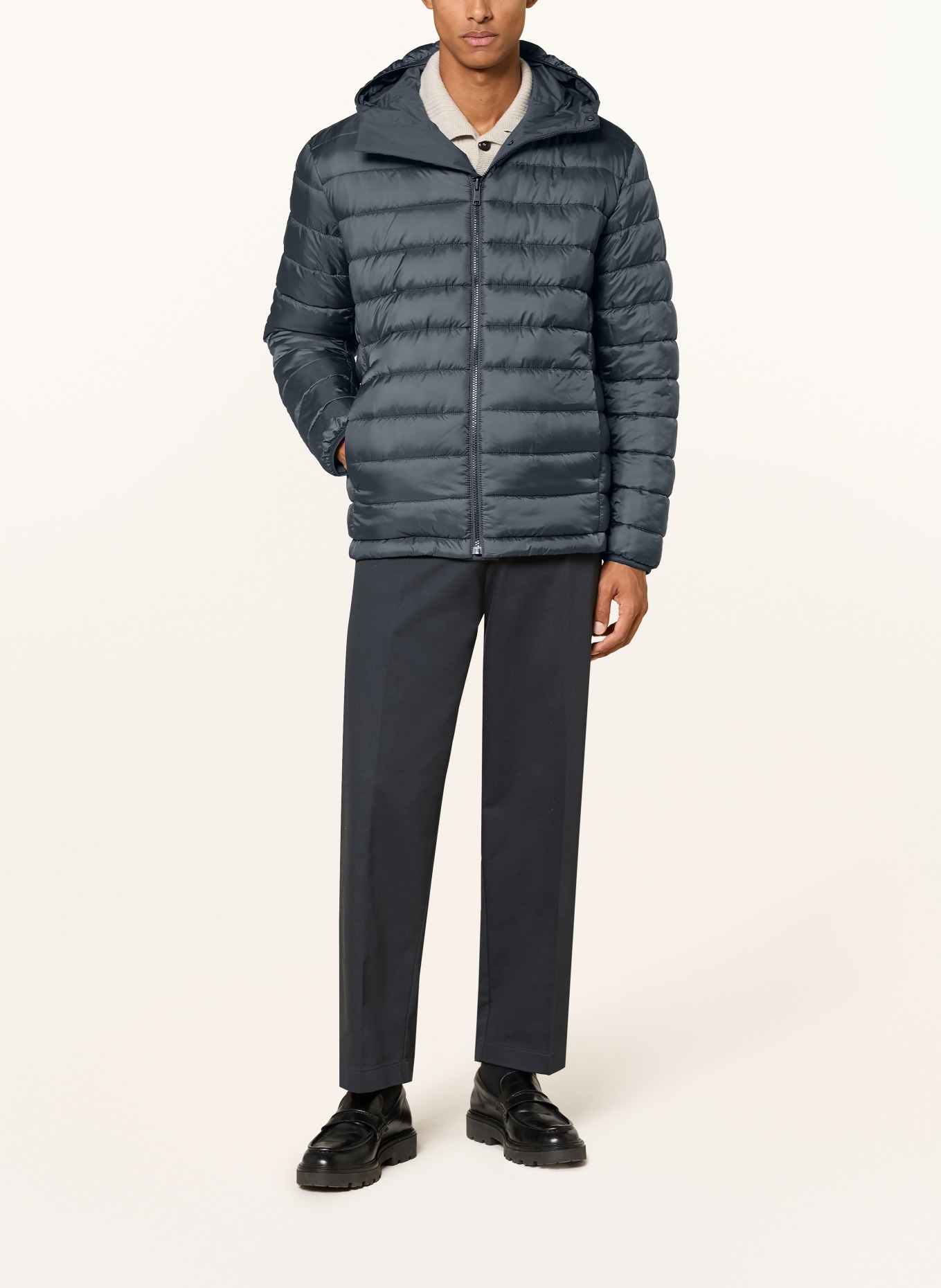 Marc O'Polo Reversible Quilted Jacket: DARK GRAY