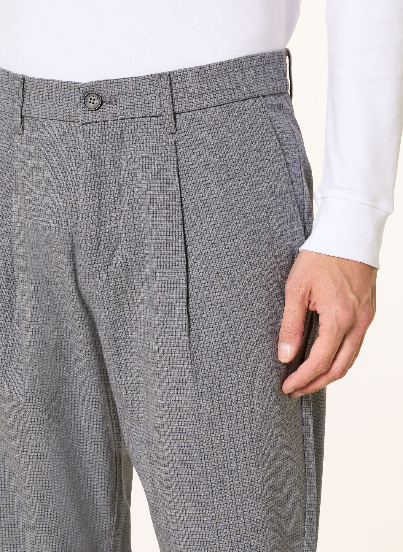 Marc O'Polo Chino MOROT JOGGER Extra Slim Fit: LYSEGRÅ / GRÅ