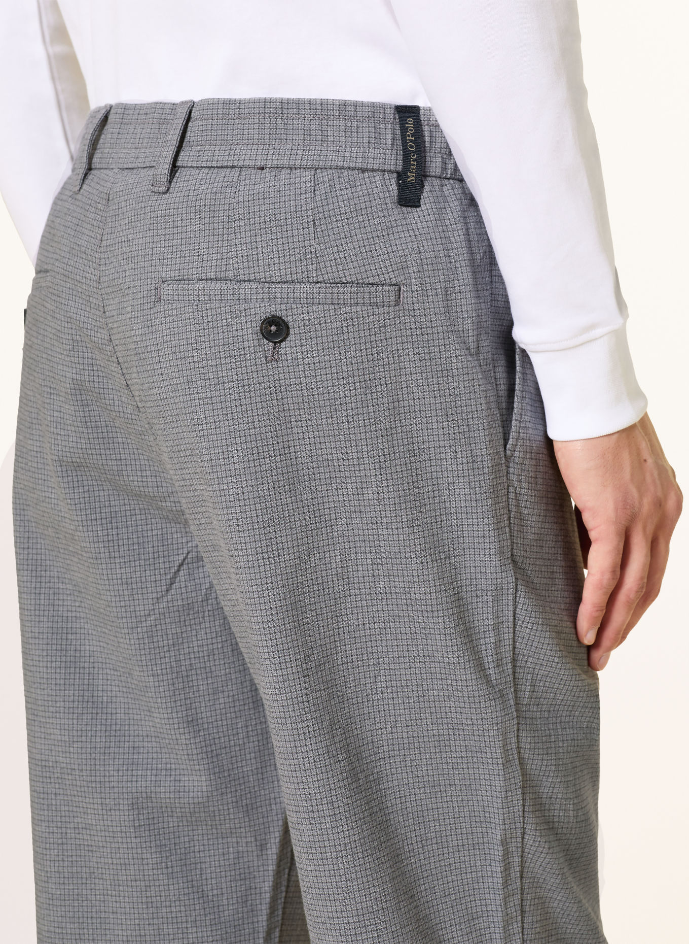 Marc O'Polo Chino MOROT JOGGER Extra Slim Fit: LYSEGRÅ / GRÅ