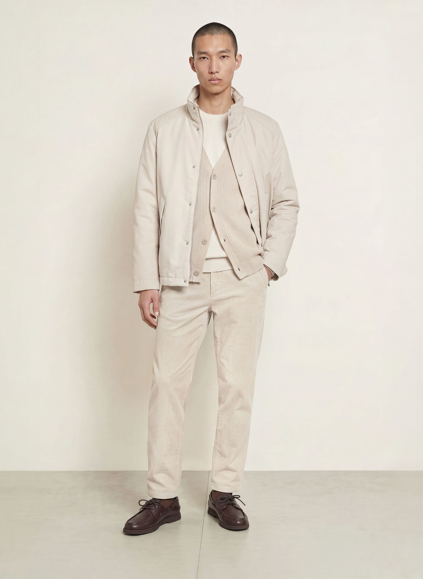 Marc O'Polo MADS JOGGER Cord Pants, Regular Fit: BEIGE