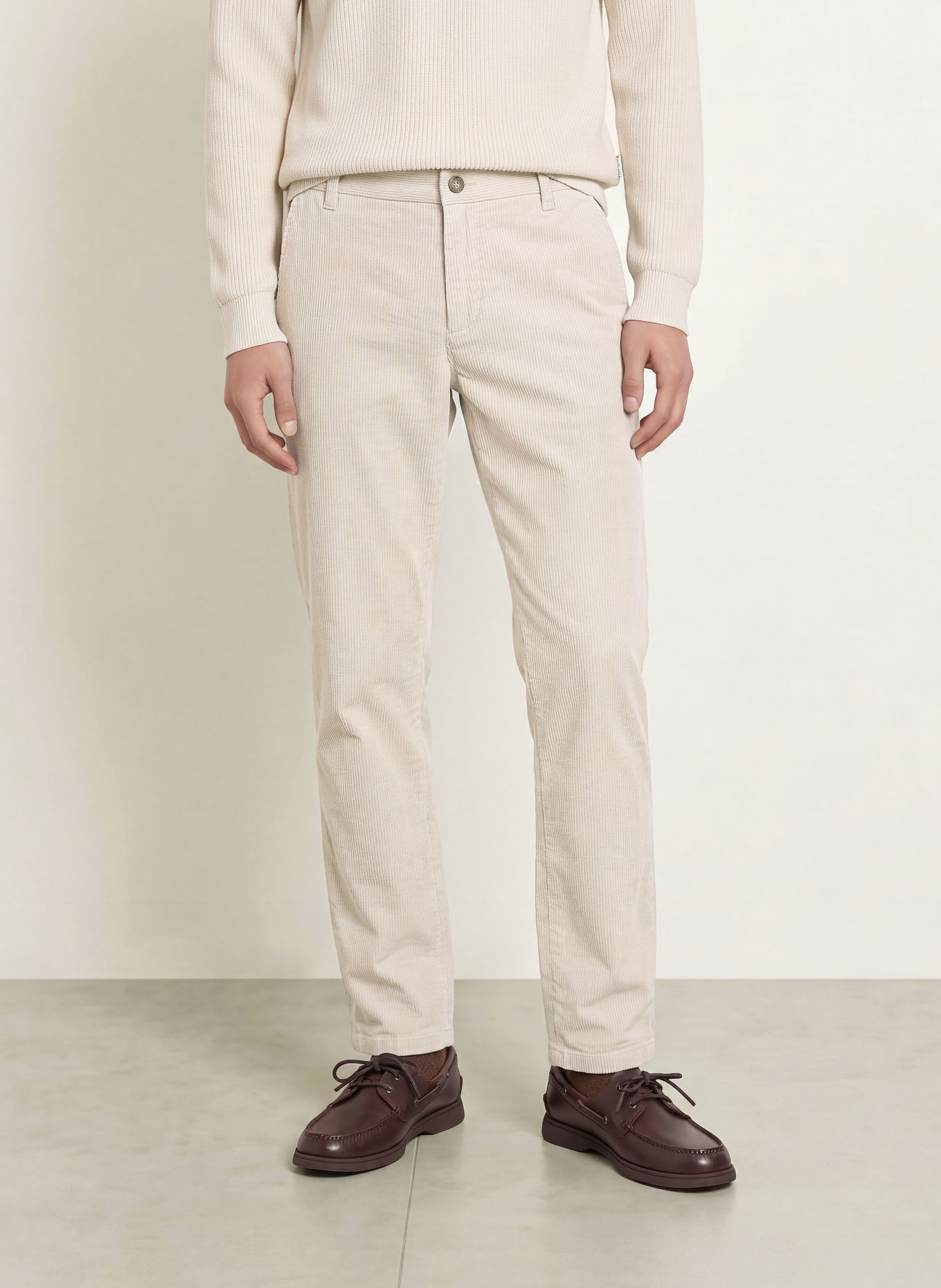 Marc O'Polo MADS JOGGER Cord Pants, Regular Fit: BEIGE