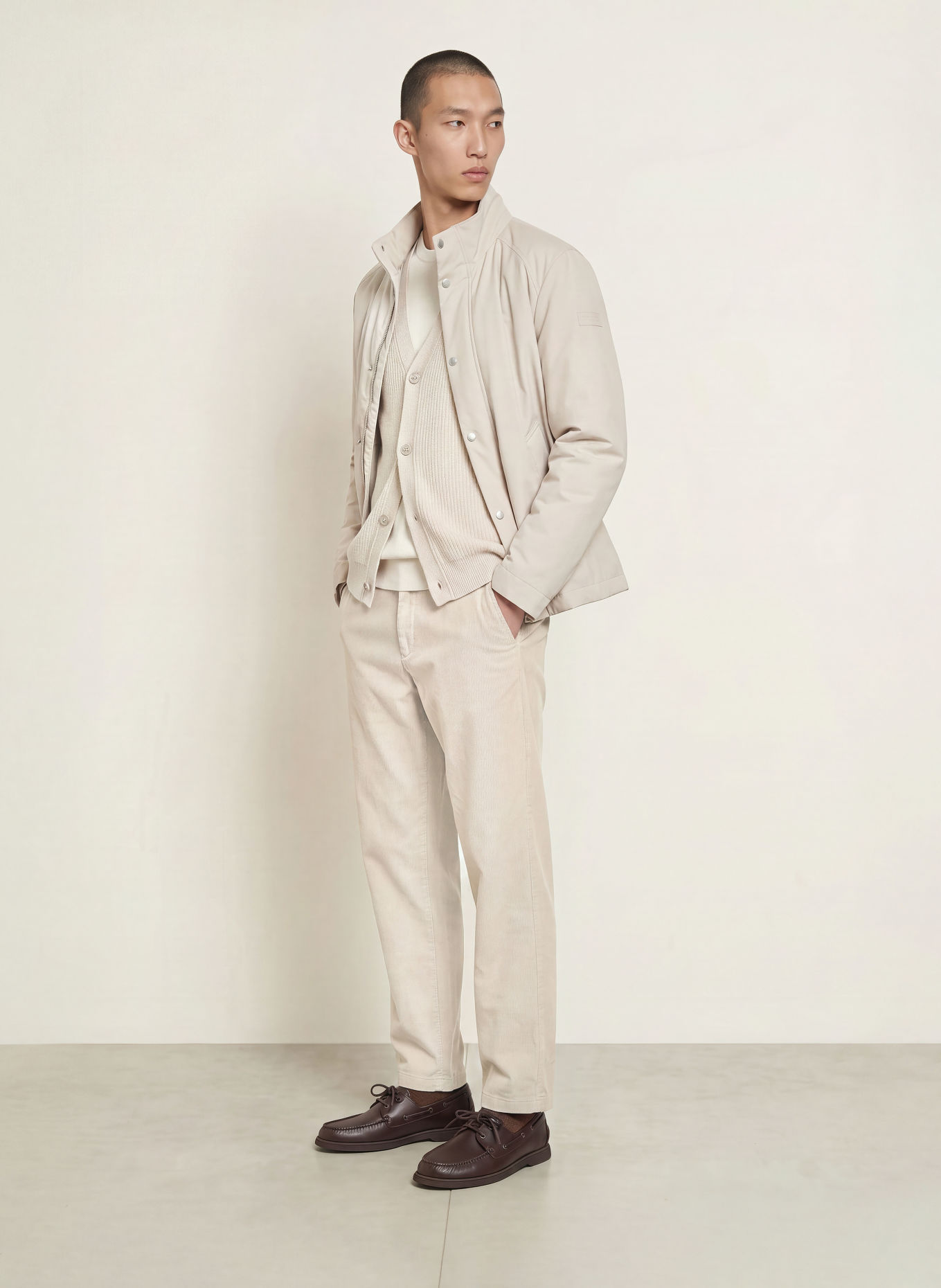Marc O'Polo MADS JOGGER Cord Pants, Regular Fit: BEIGE