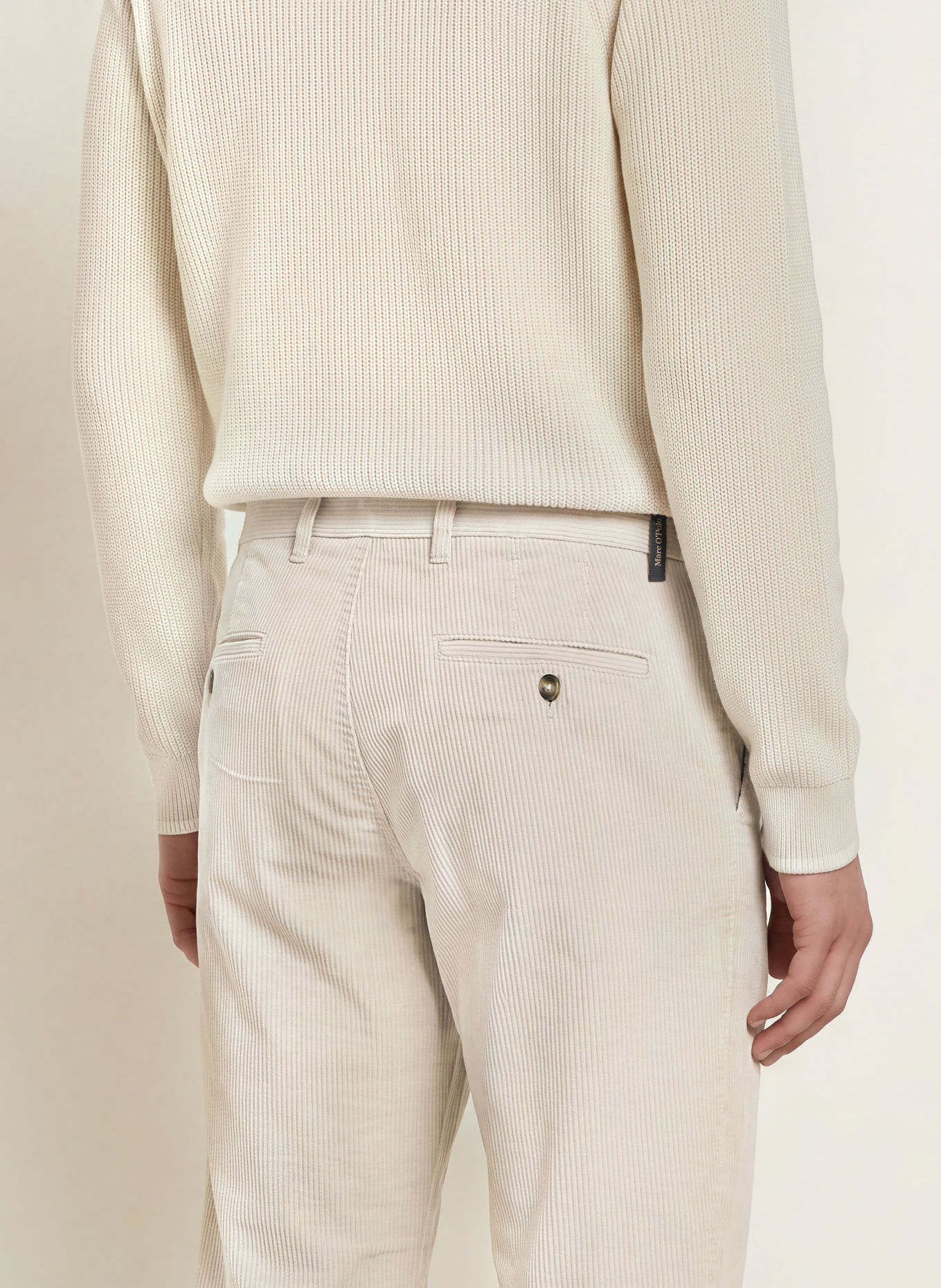 Marc O'Polo MADS JOGGER Cord Pants, Regular Fit: BEIGE