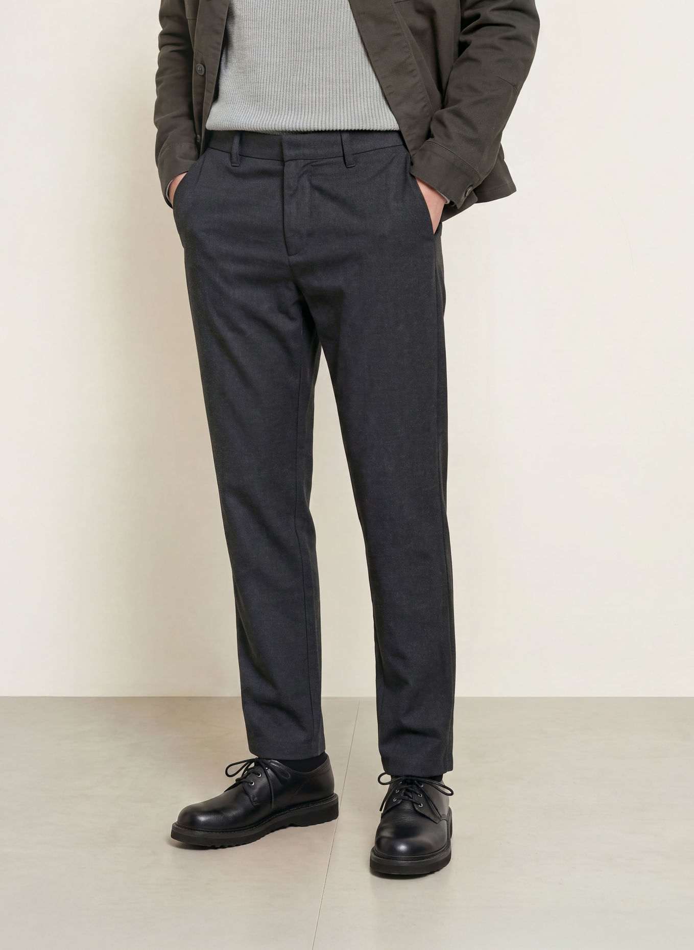 Marc O'Polo Pantaloni chino MOROT cu croială conică: NEGRU