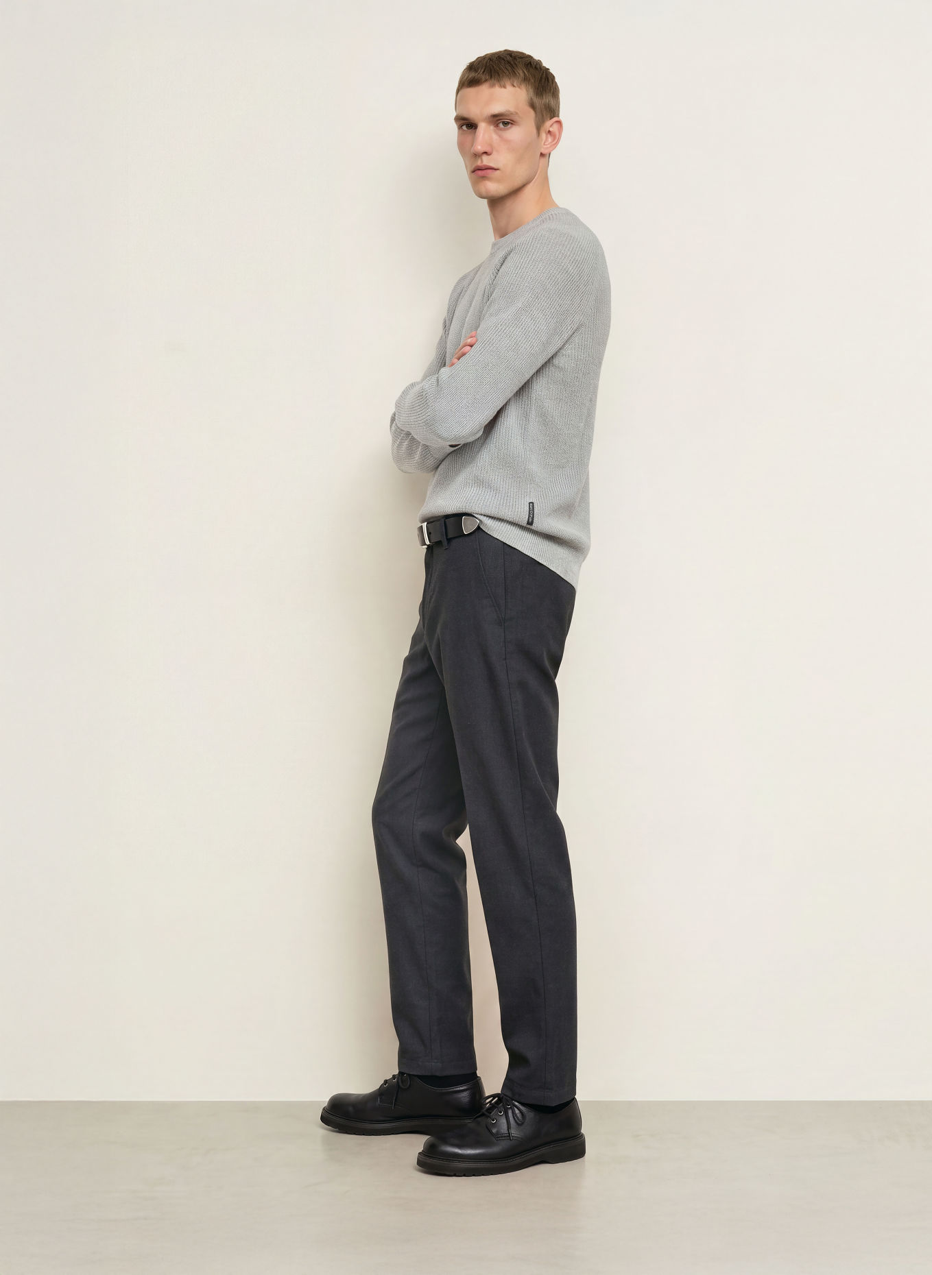 Marc O'Polo Pantaloni chino MOROT cu croială conică: NEGRU