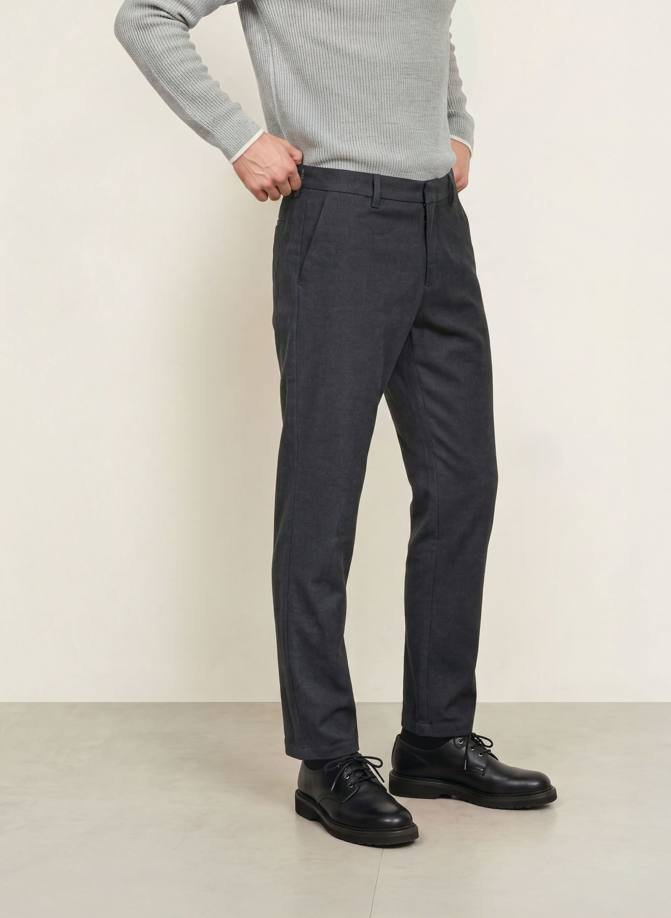 Marc O'Polo Pantaloni chino MOROT cu croială conică: NEGRU