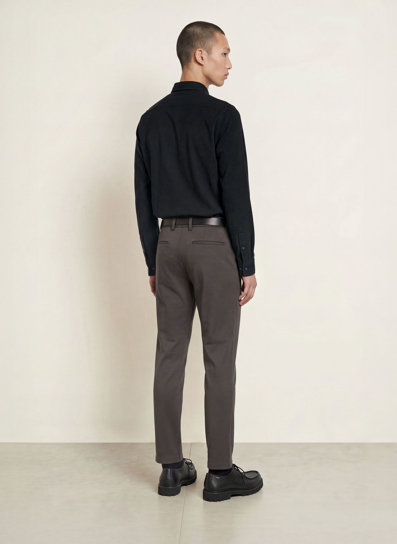 Marc O'Polo Flanellhemd Shaped Fit: SCHWARZ / BRAUN