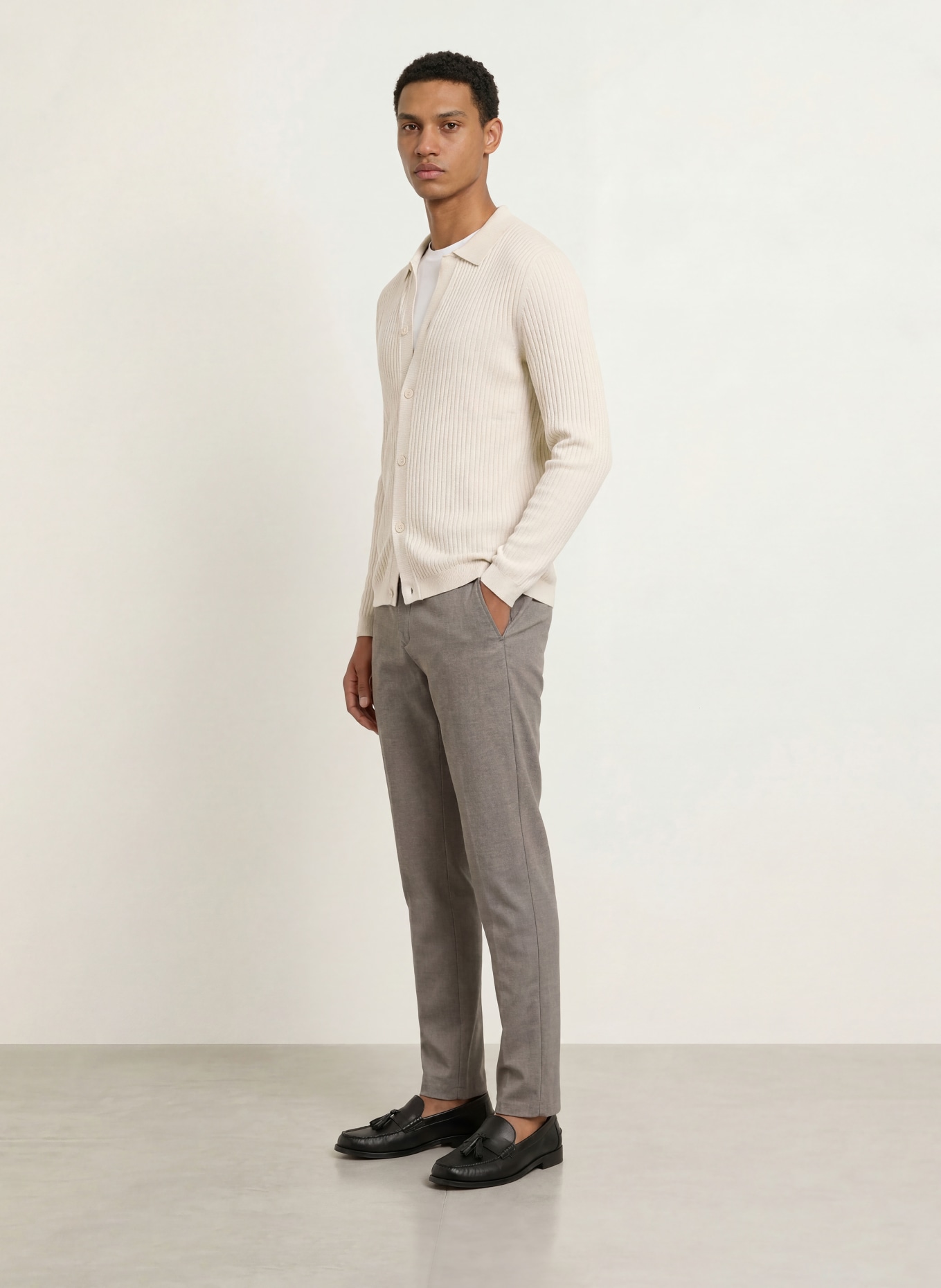 Marc O'Polo Strickjacke: HELLGRAU