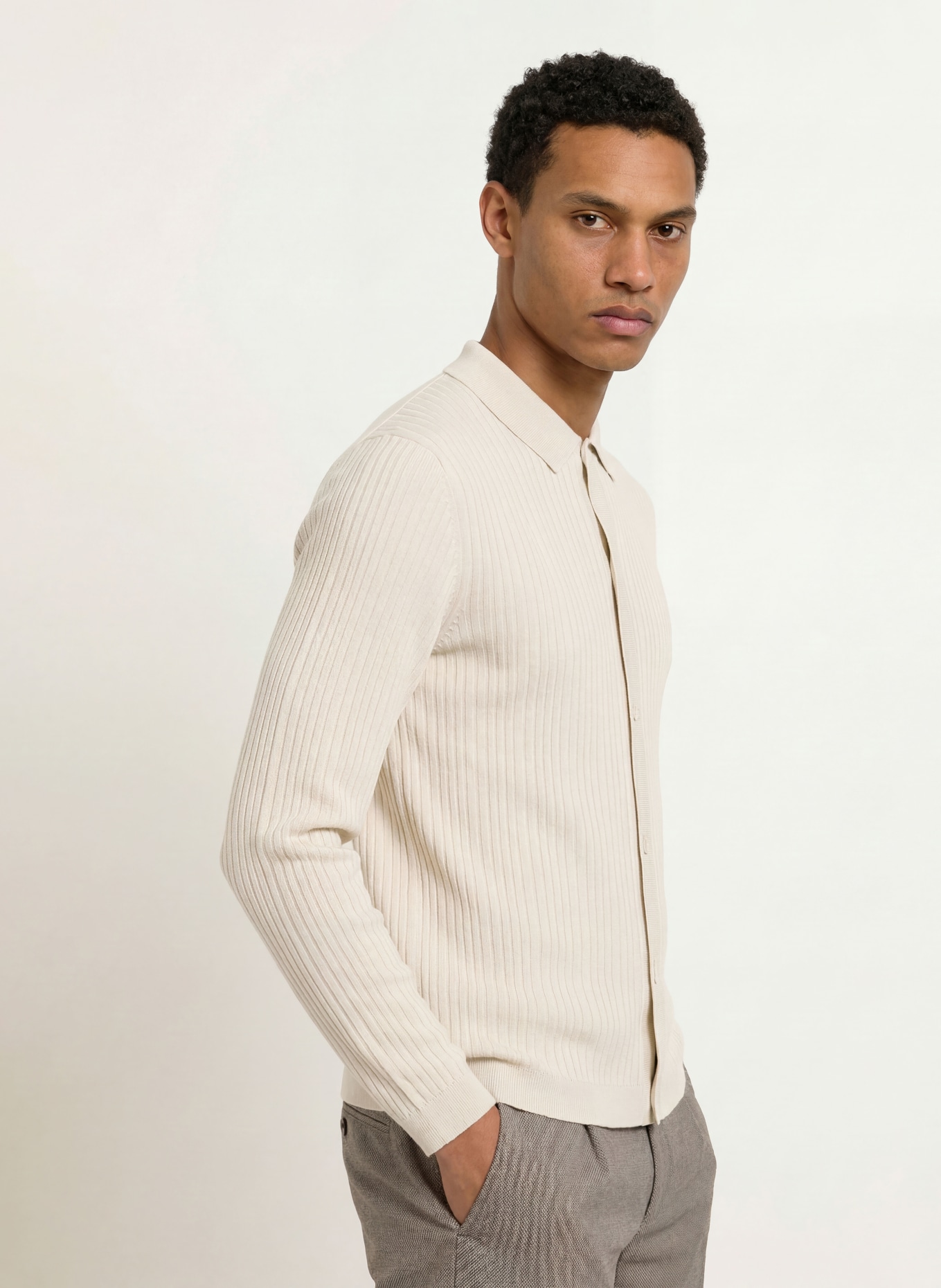 Marc O'Polo Strickjacke: HELLGRAU
