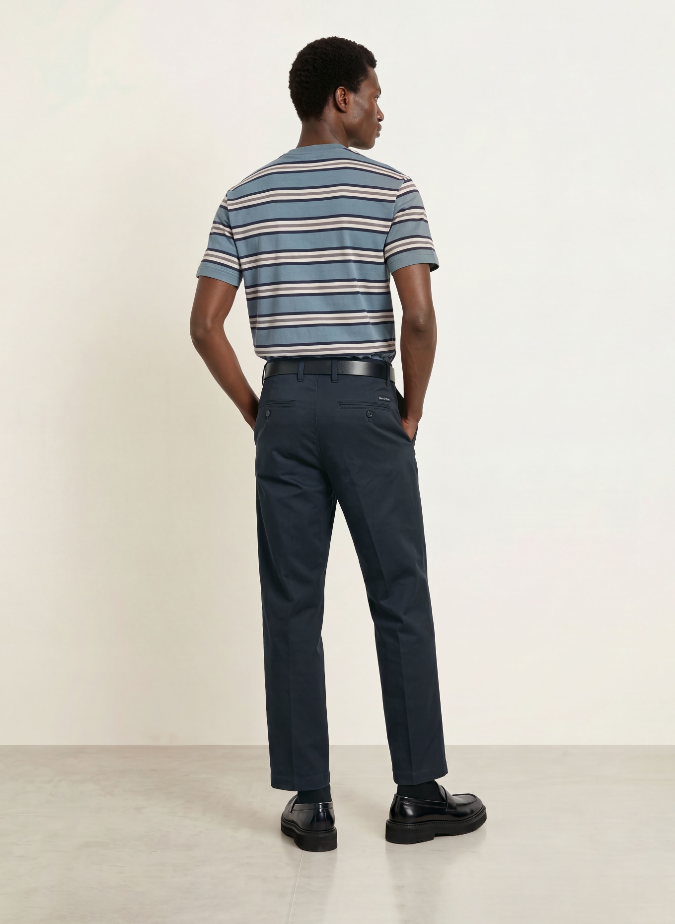 Marc O'Polo T-Shirt: BLAUGRAU / GRAU / WEISS