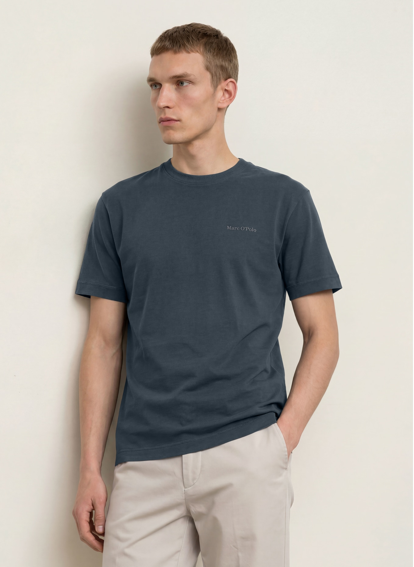 Marc O'Polo T-shirt: DONKERGRIJS