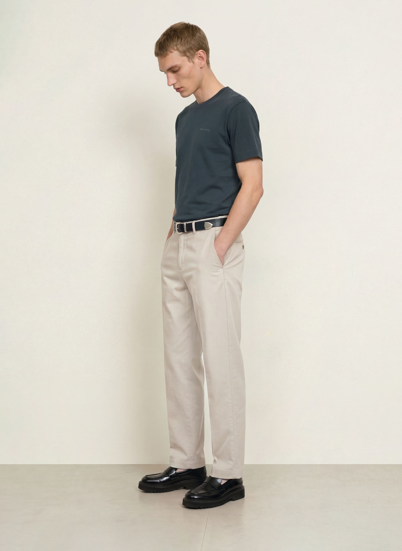 Marc O'Polo T-shirt: DONKERGRIJS