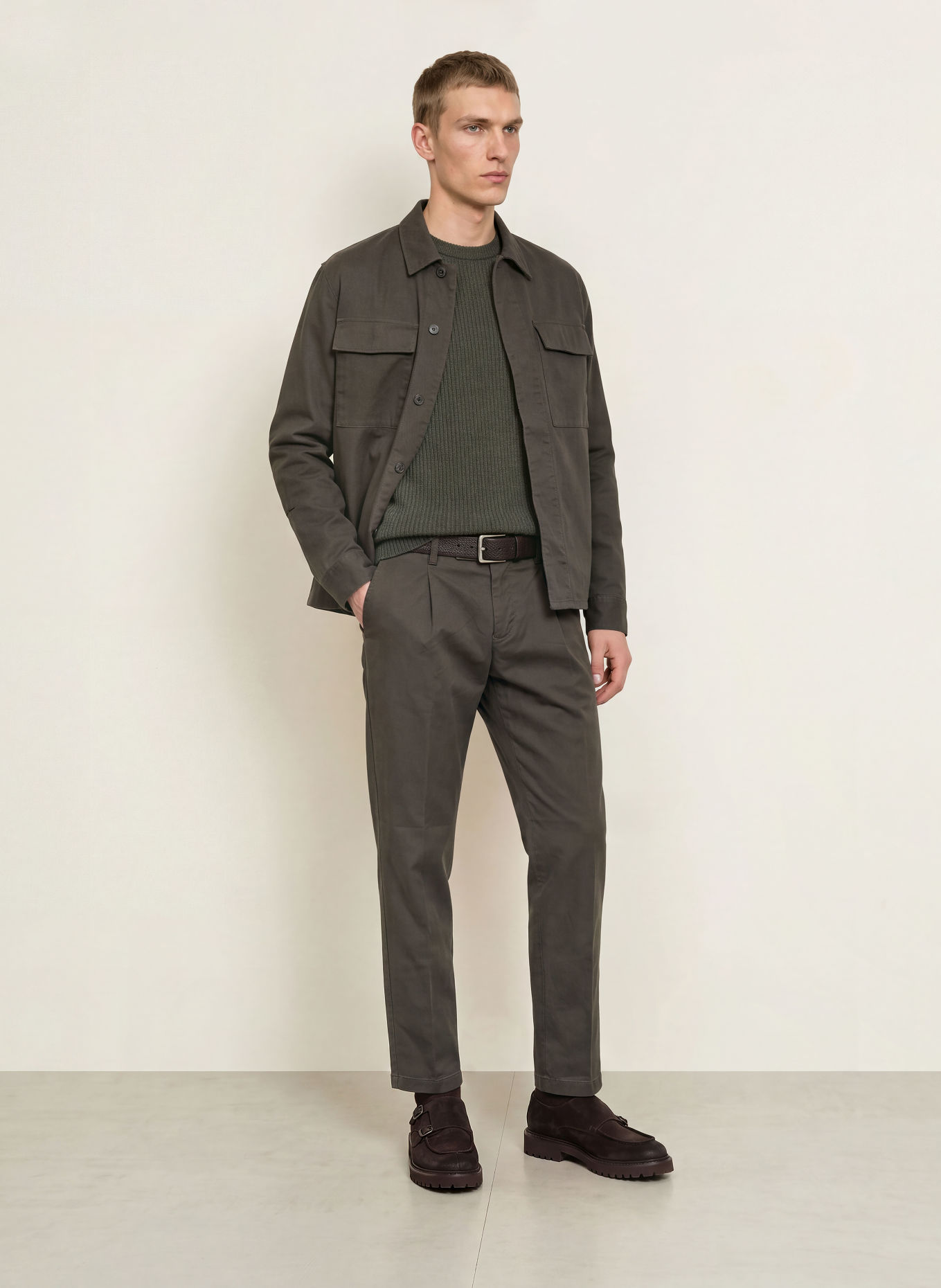 Marc O'Polo Sweater: KHAKI