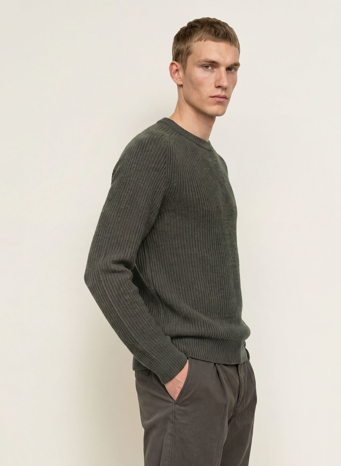 Marc O'Polo Sweater: KHAKI