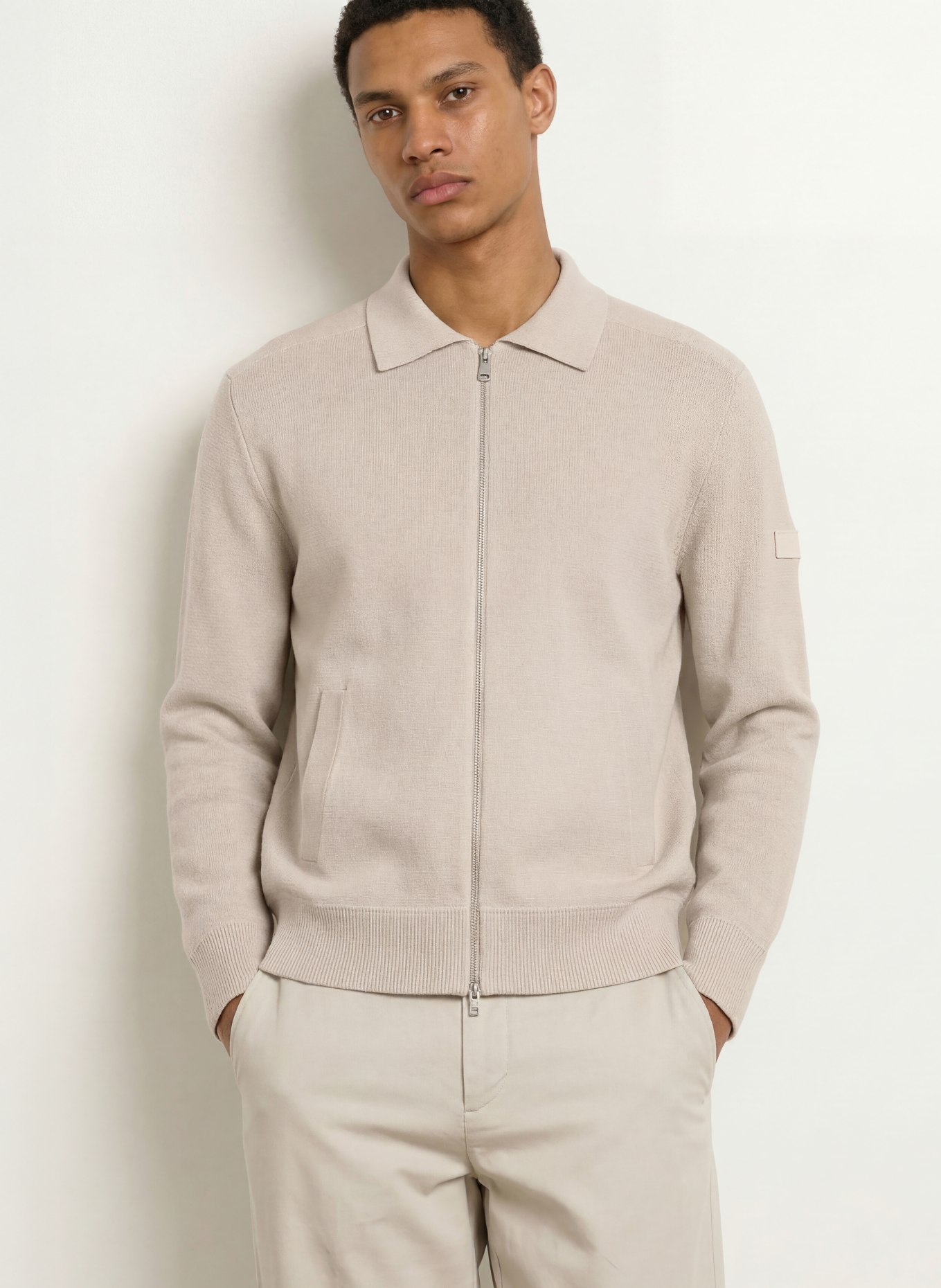 Marc O'Polo Strickjacke: HELLGRAU