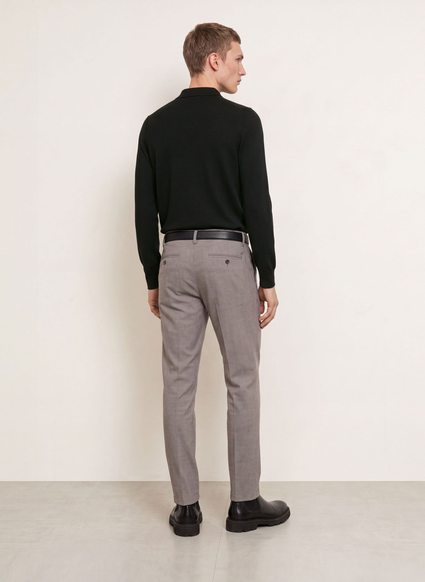 Marc O'Polo Knit polo shirt: BLACK