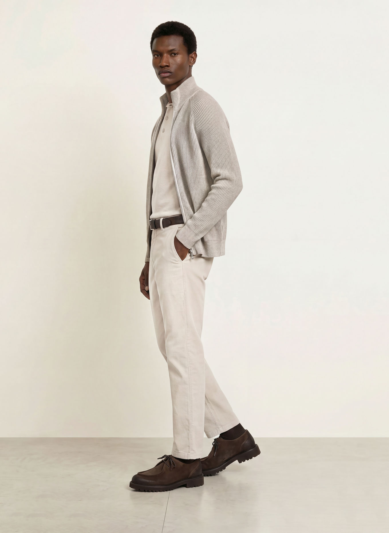 Marc O'Polo Strickjacke: TAUPE / BEIGE