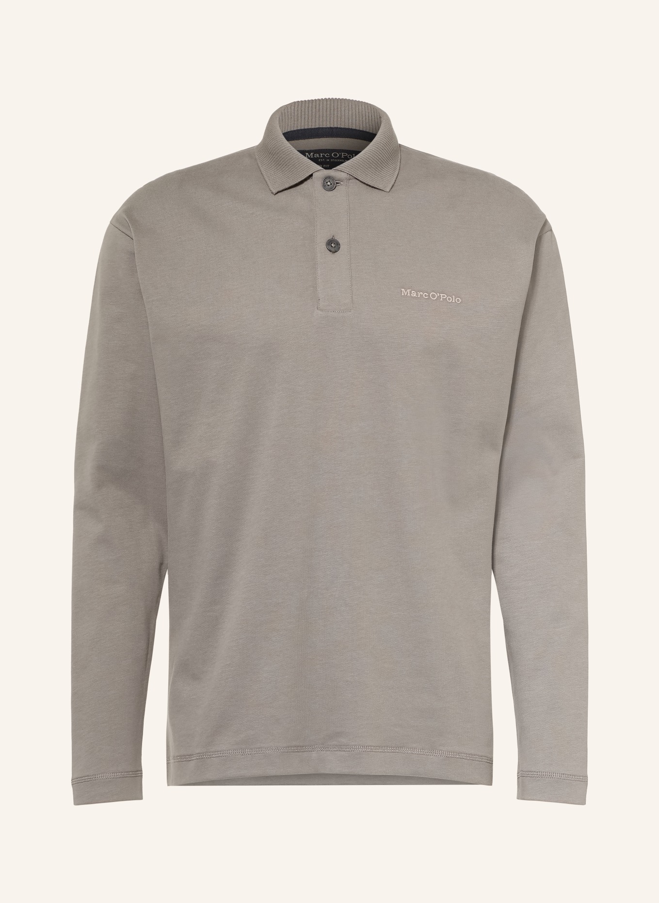 Marc O'Polo Polo en jersey, coupe décontractée: GRIS
