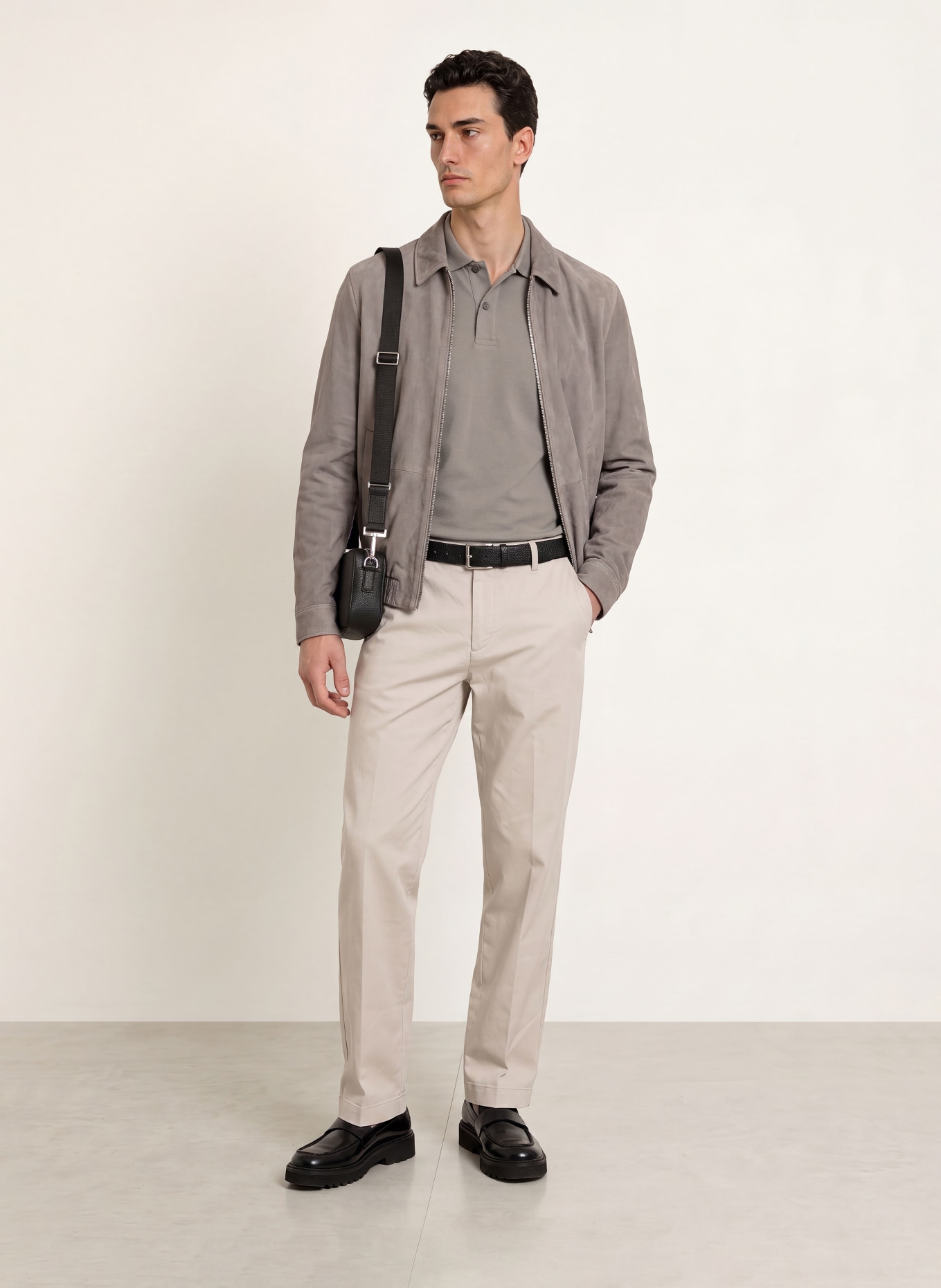 Marc O'Polo Polo en jersey, coupe décontractée: GRIS
