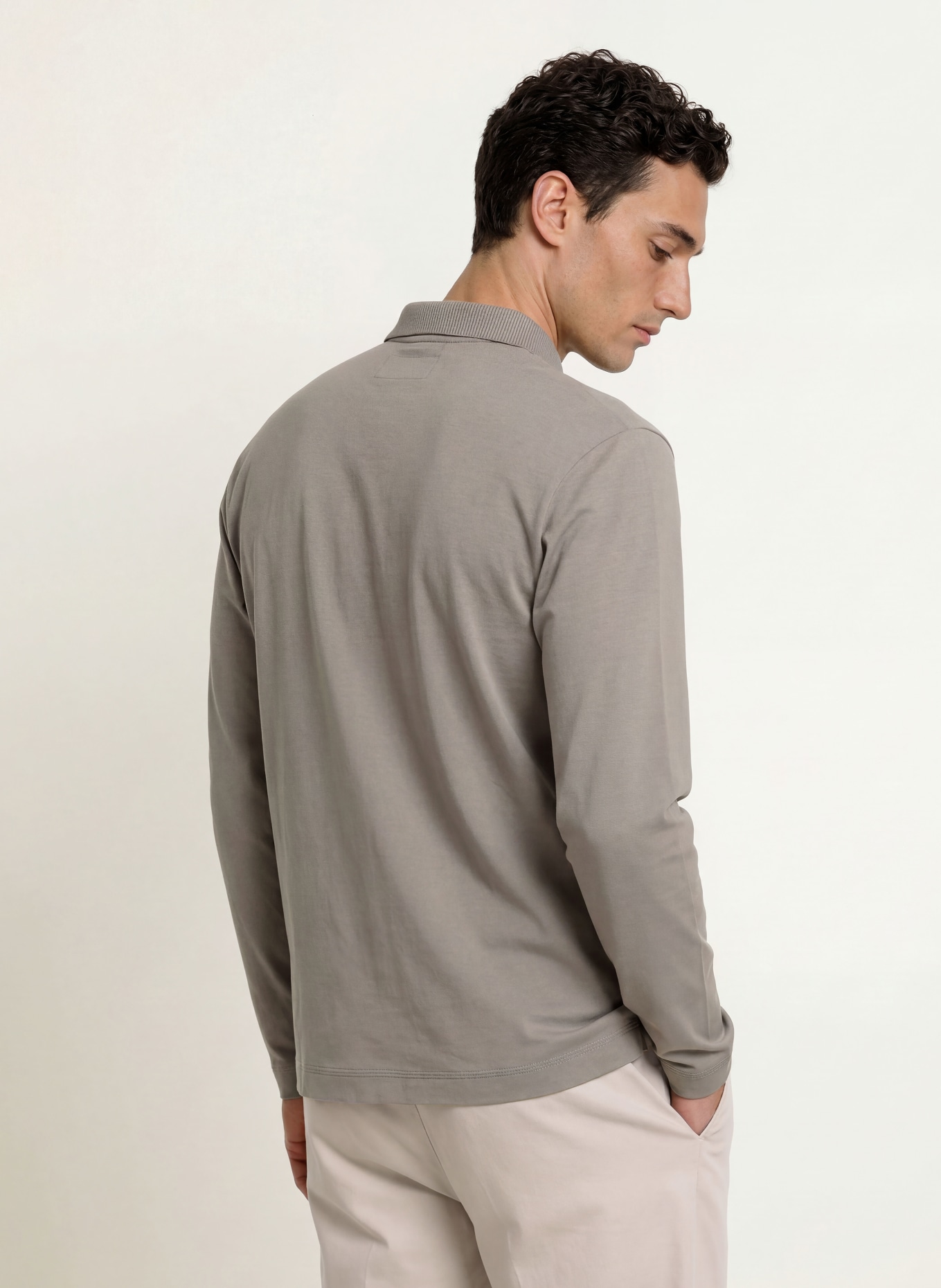 Marc O'Polo Polo en jersey, coupe décontractée: GRIS