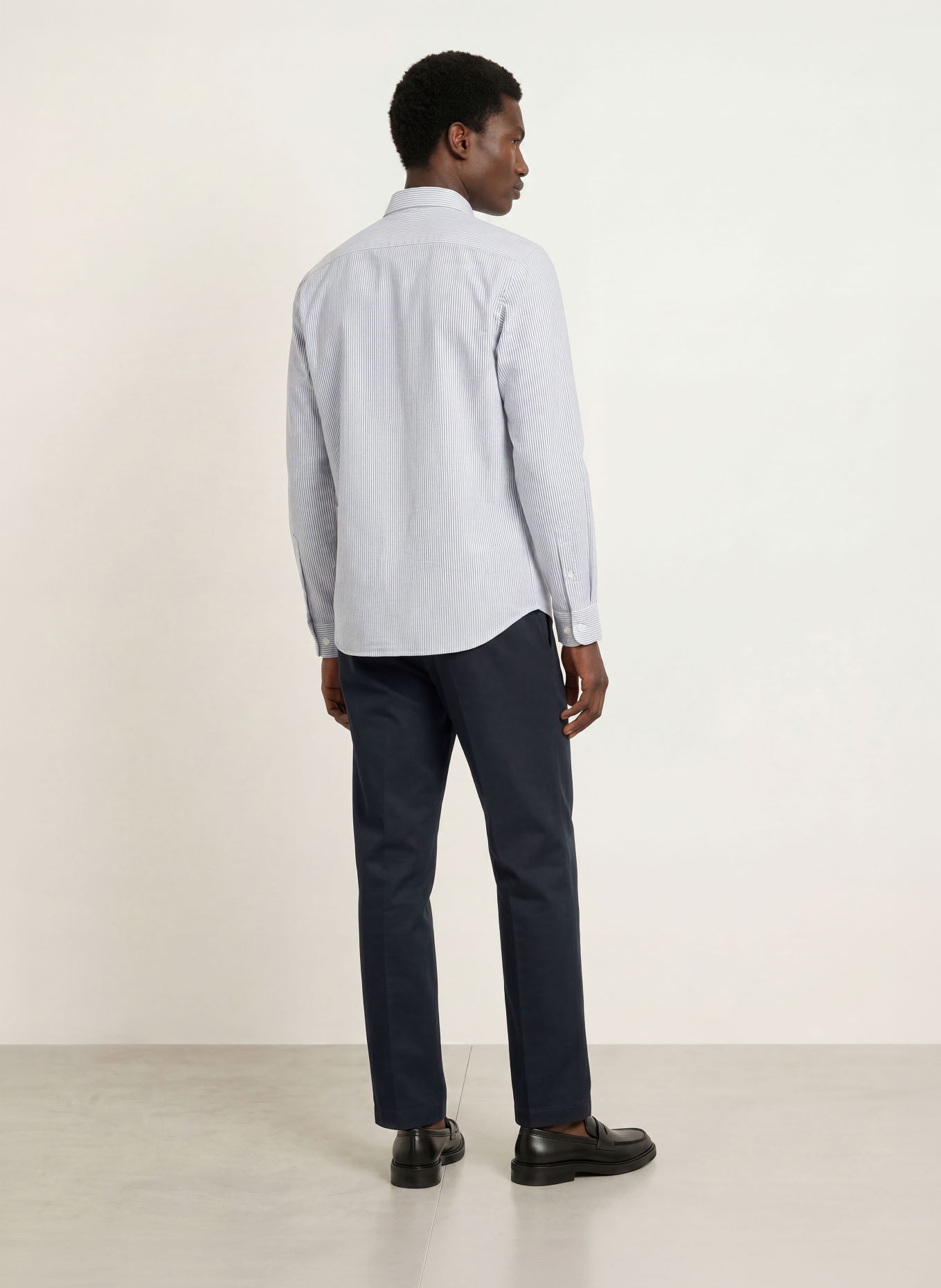 Marc O'Polo Hemd Regular Fit: BLAUGRAU / WEISS