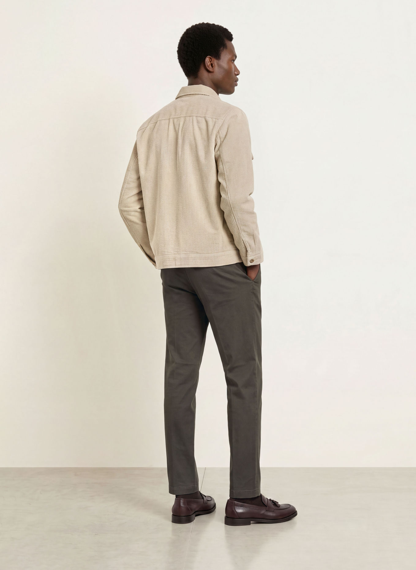 Marc O'Polo Overjakke i fløjl: BEIGE