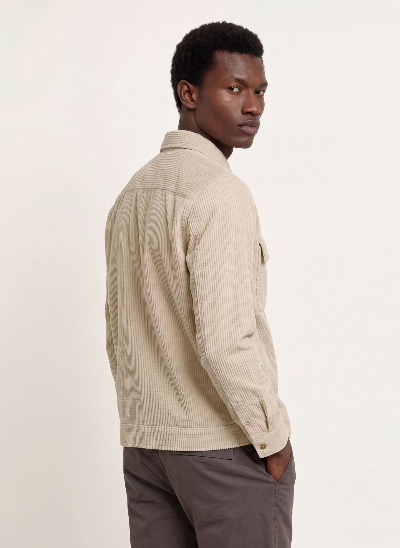 Marc O'Polo Overjakke i fløjl: BEIGE